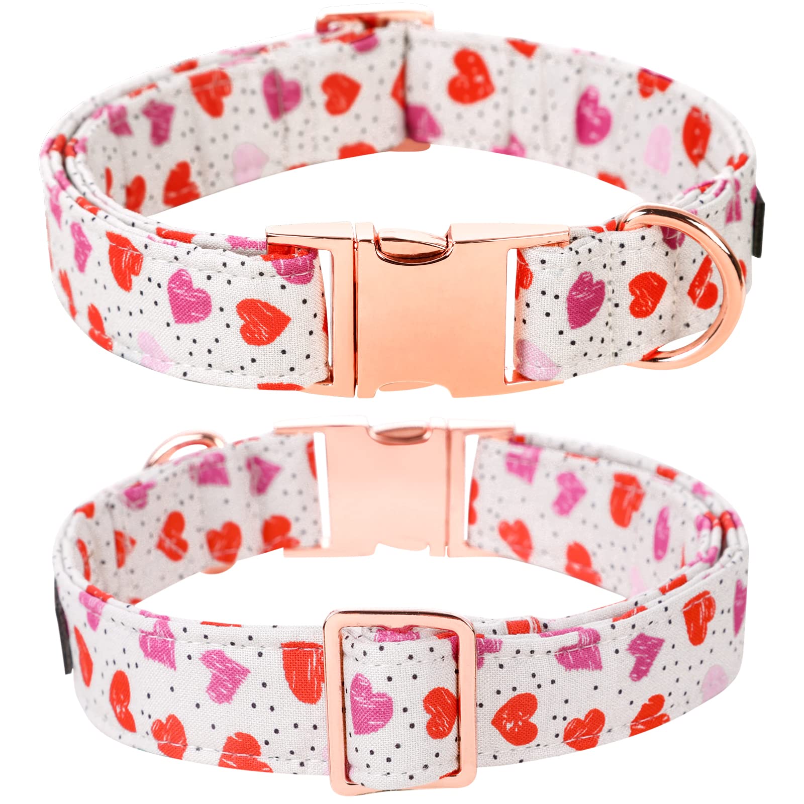 Lionet Paws Valentine'S Day Dog Collar With Bowtie, Dog Sailor Bow Collar With Metal Buckle For Dogs And Cats, Adjustable Comfor