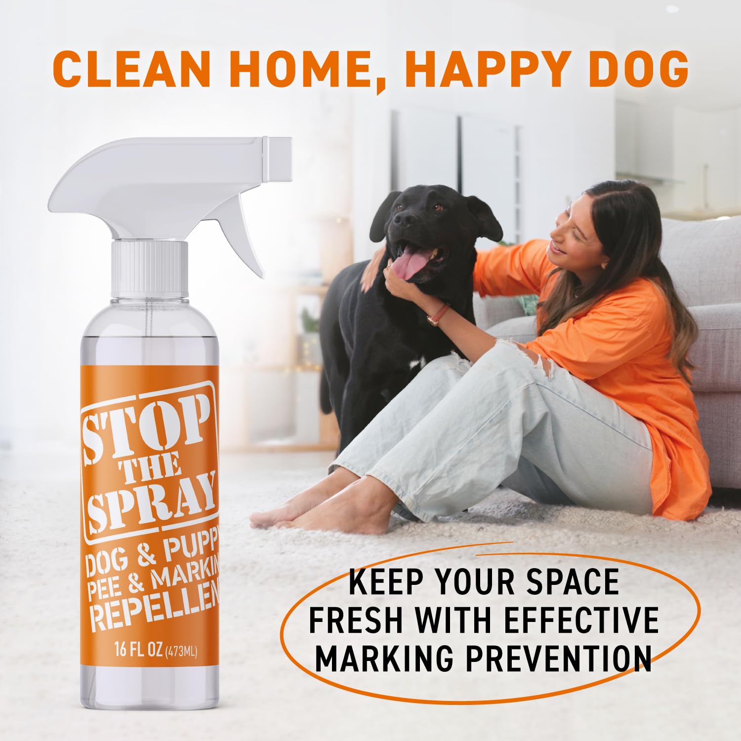 Ebpp Stop The Spray - Dog & Puppy Pee Marking Repellent - Pet Training Spray - Puppy Potty Training Spray For Dogs - Dog Pee Sto