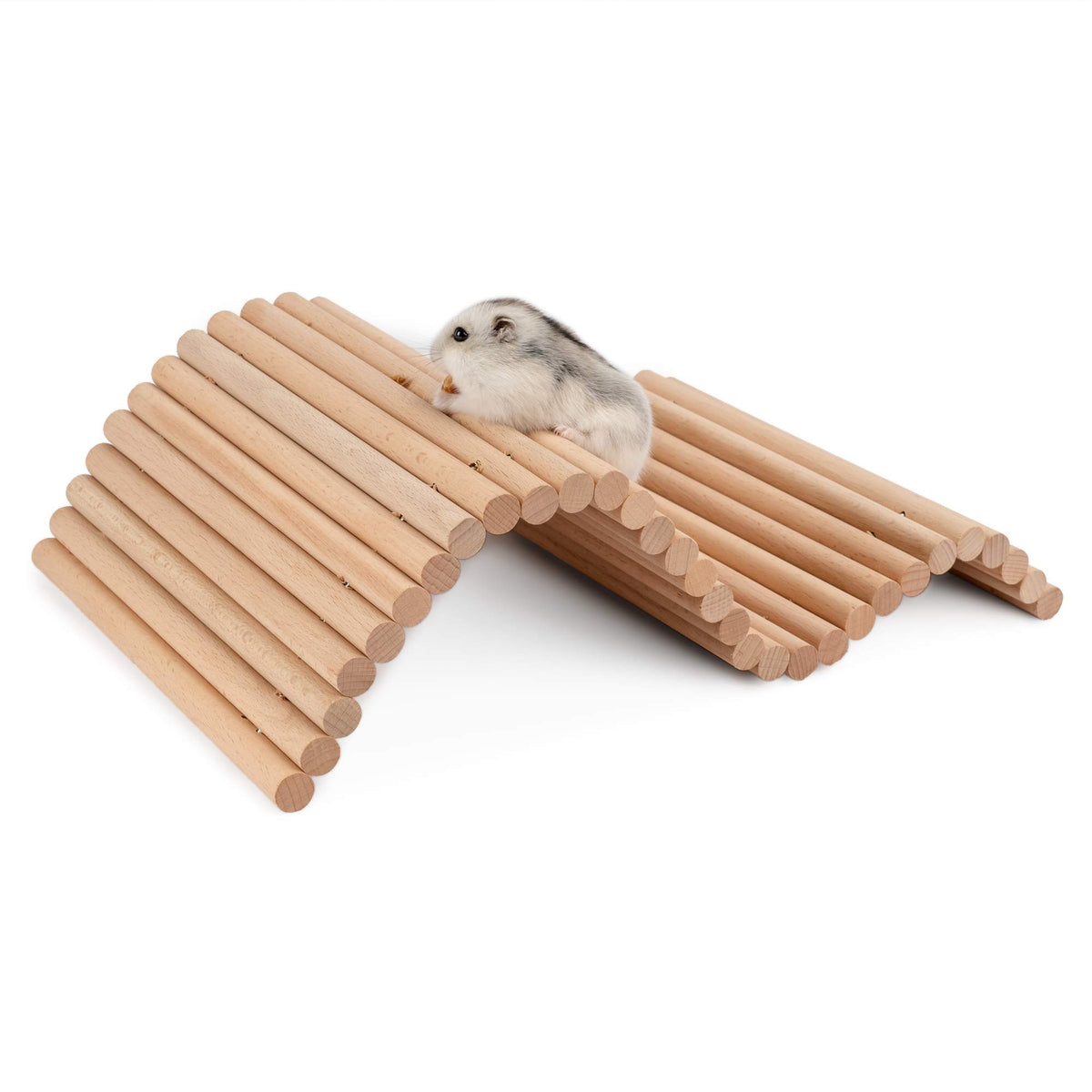 Niteangel Hamster Climbing Ladder Wooden Suspension Bridge For Guinea Pigs Rats Hedgehog Gerbils Mouse Sugar Glider And Other Small Animals (Medium)