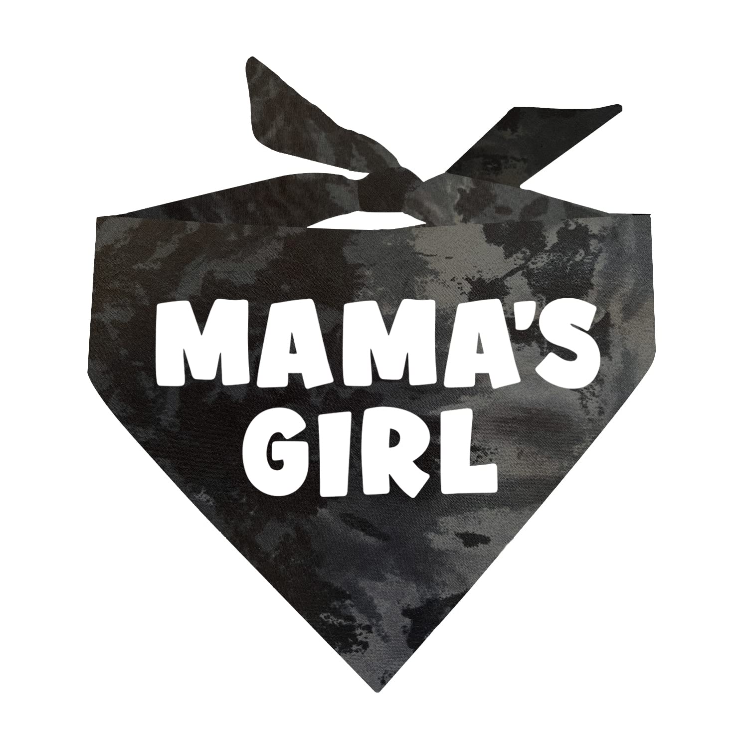 Mama'S Girl Dog Bandana | 100% Cotton For Mom | Valentine'S Day | Prop Photoshoot | Black Scrunch, One Size (949)