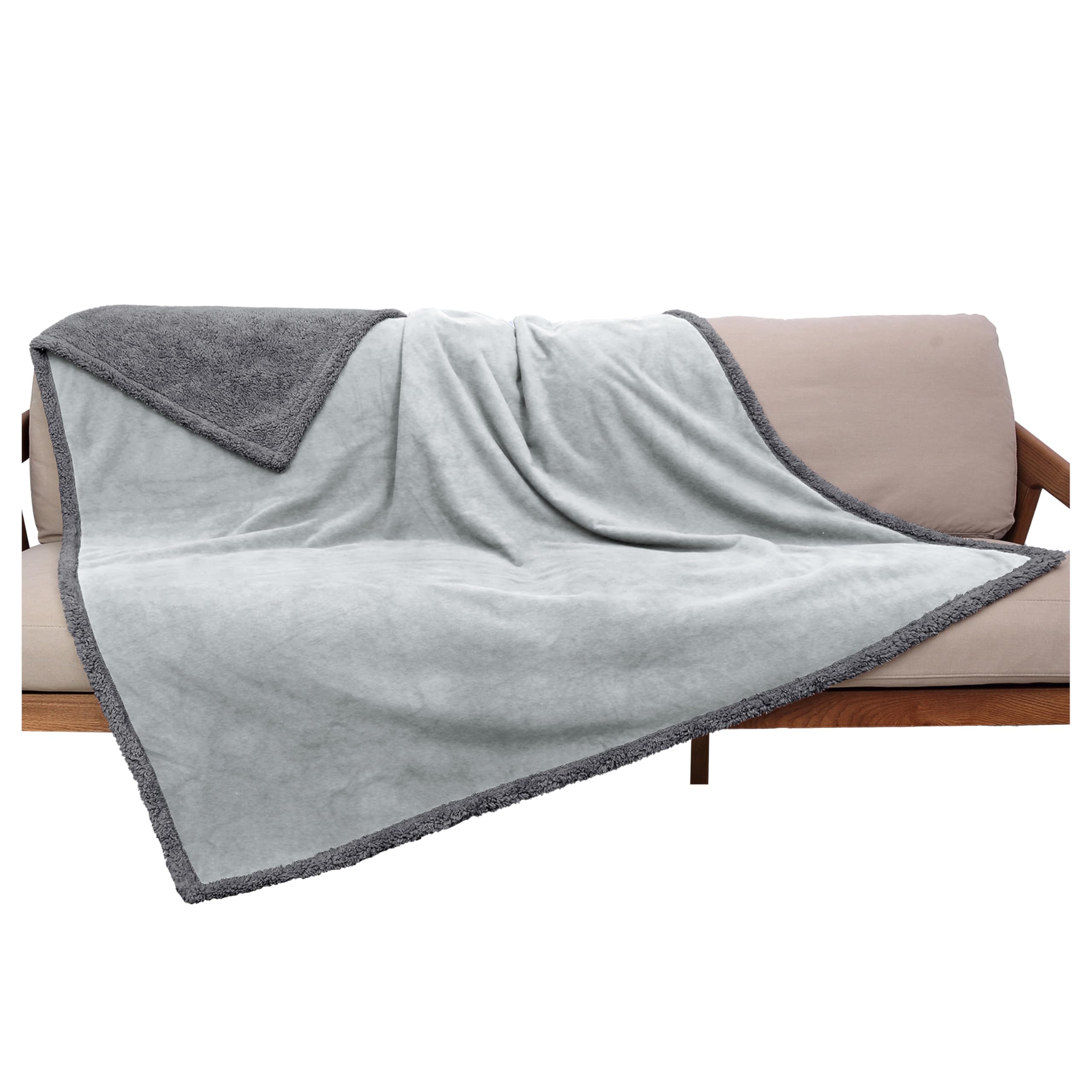 Kritter Planet Waterproof Bed Blanket, Reversible Sherpa Fleece Bed Cover For Adults Intimancy, Leakproof Furniture Protector