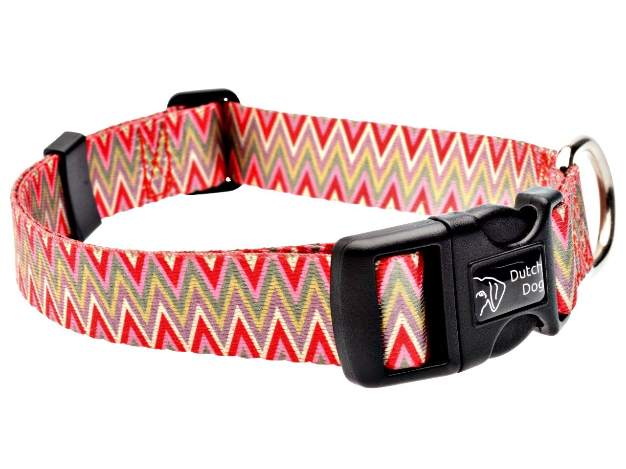 Doggyride Fashion Dog Collar, 15 By 20-Inch, Passionate Pink Lily, Pink/Green