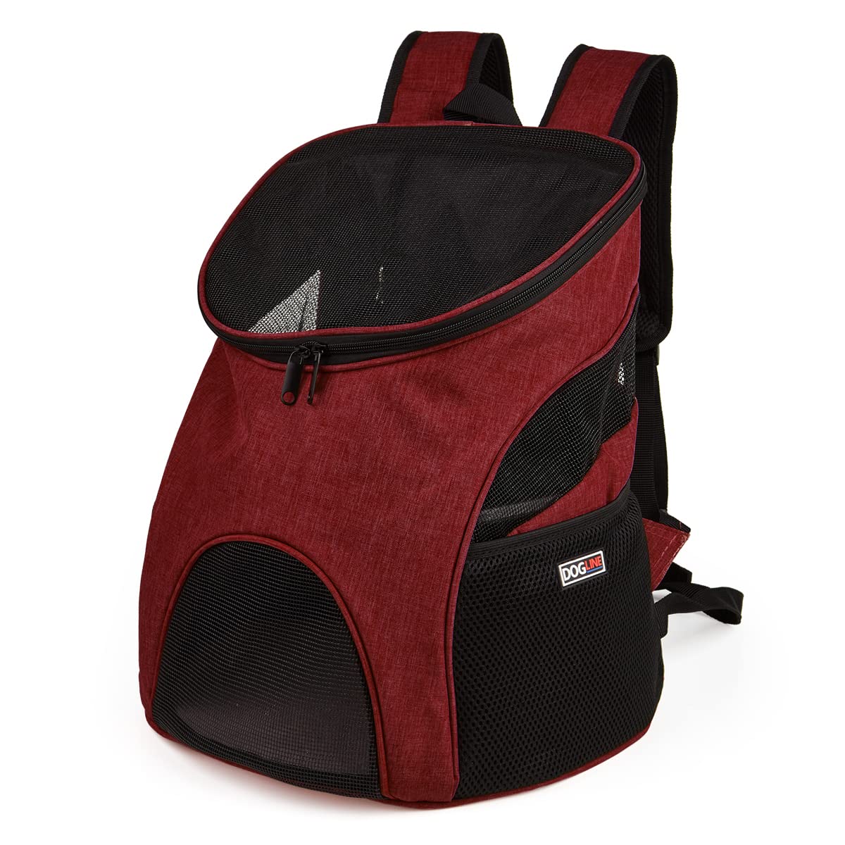 Dogline Front And Backpack For Dogs/Cats - Two Sizes - Airline Approved - Small Red