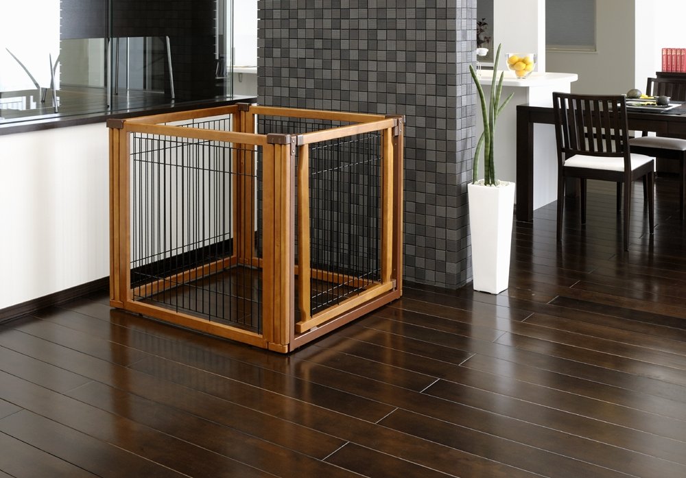 Richell 3-In-1 Convertible Elite Pet Gate, 4-Panel