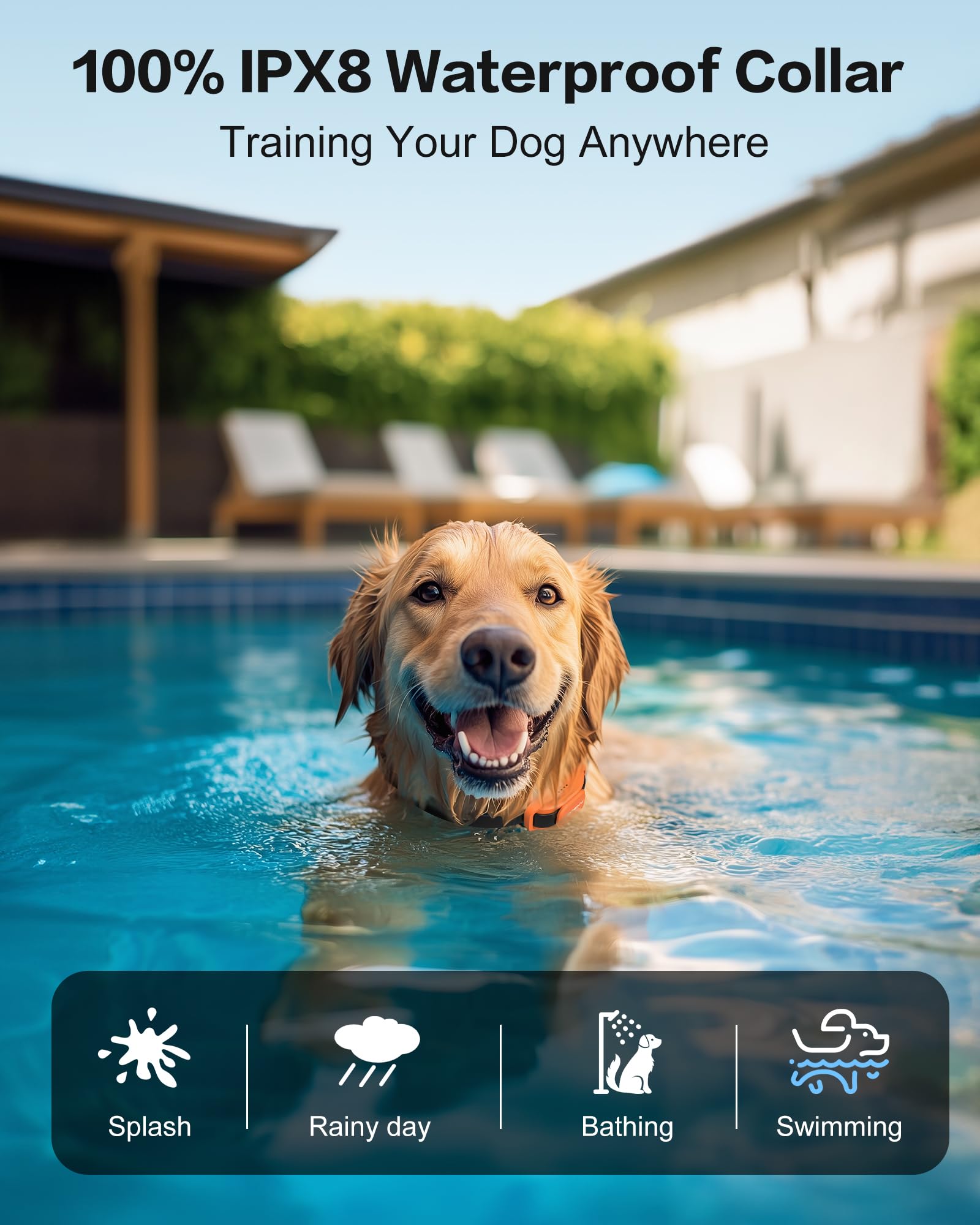 Jugbow Dog Training Collar - 4200Ft Remote Dog Collar For Small Medium Large Dogs, Led Light Electric Collar With Beep/Safe Stat