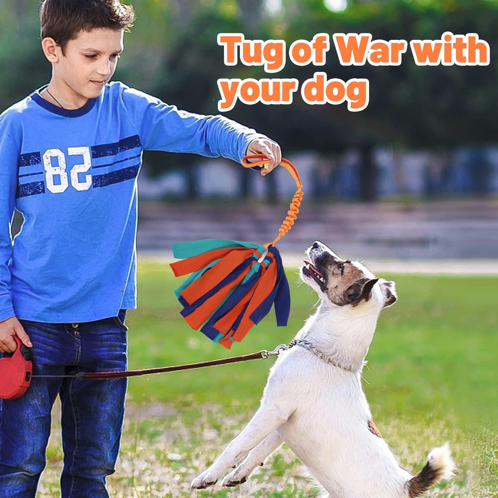 wodoca Interactive Dog Toys, Dog Rope Toys for Aggressive Chewers -Tough Rope Tug of War Dog Toys, Dog Tug Toy for Boredom for S