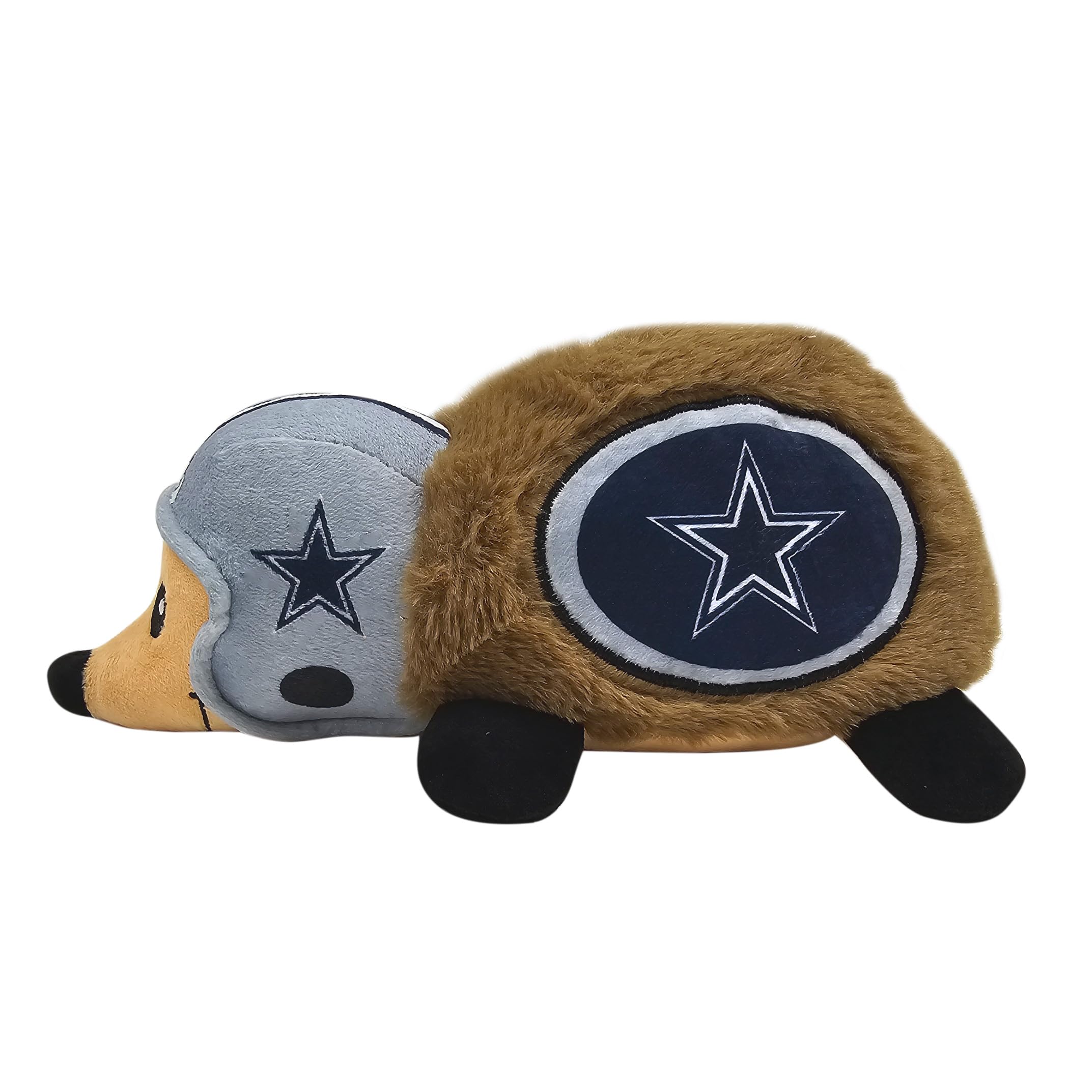 Nfl Dallas Cowboys Plush Hedgehog Toy For Dogs & Cats, Cool Soft Pet Toy For Fun And Interactive Play, Dog Chew Toy With Squeake