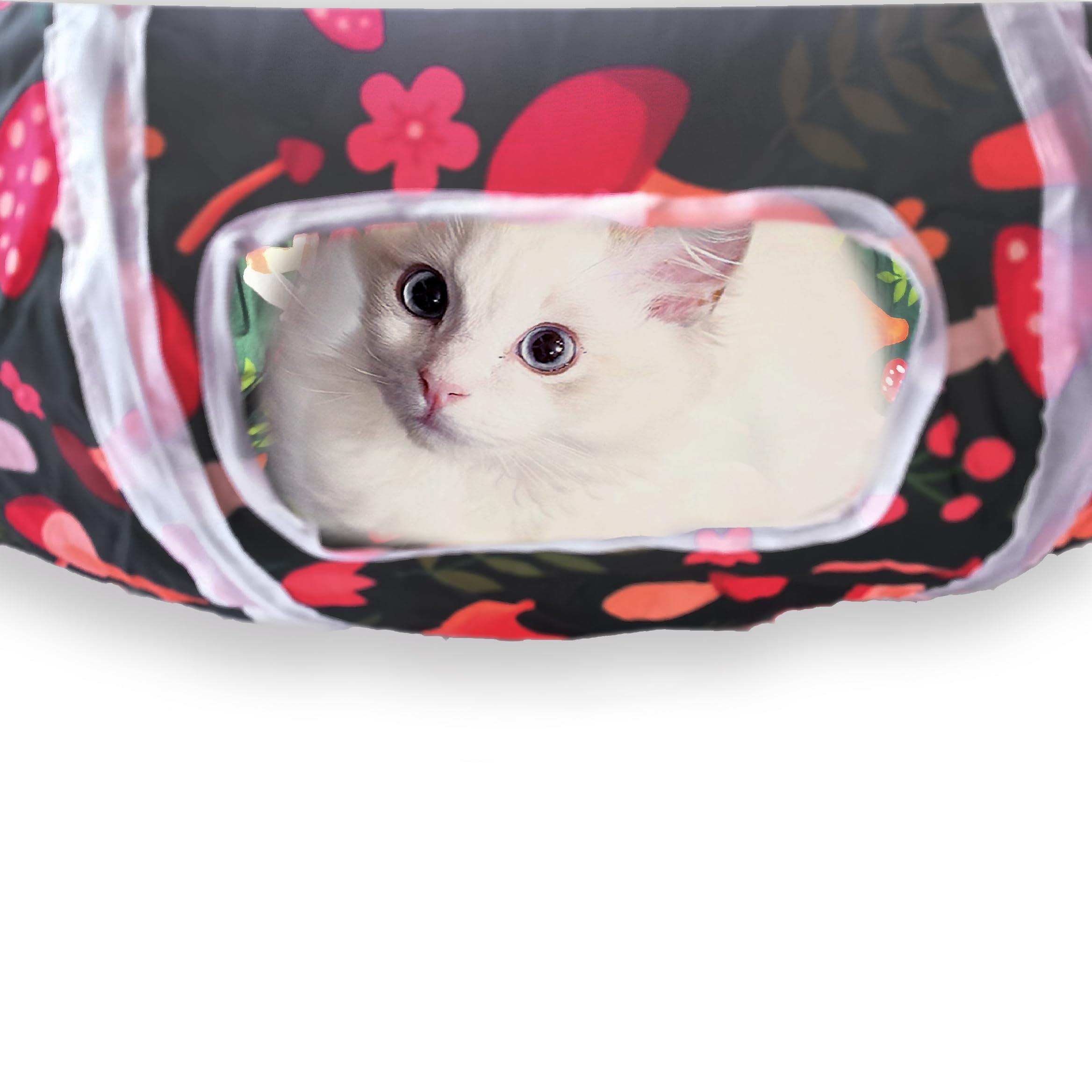 Sheldamy Cat Tunnel, S-2-Way Cat Tunnels for Indoor Cats, Collapsible Cat Play Tunnel, Interactive Toy Maze Cat House for Cats,