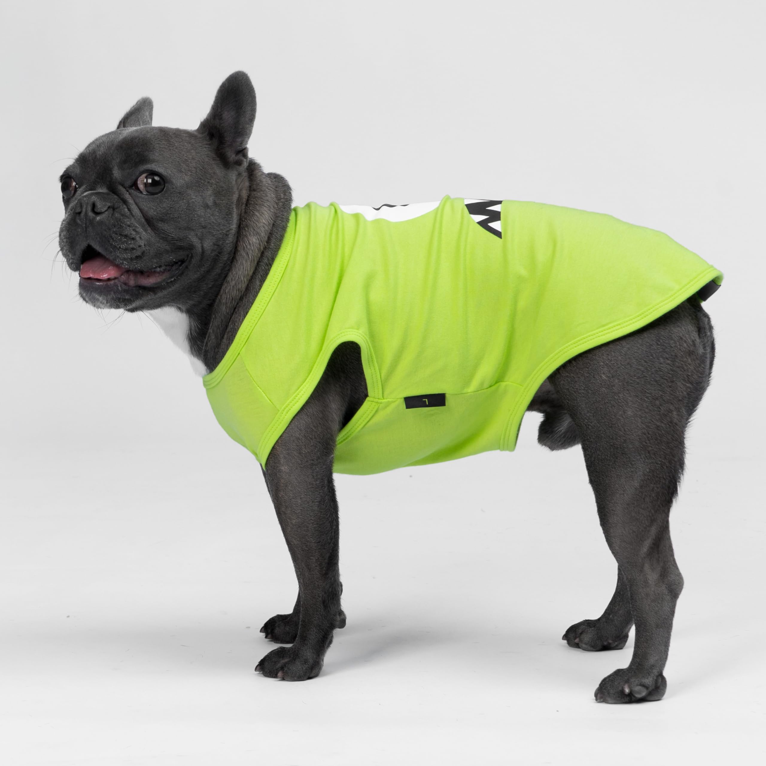 Fitwarm 3 Pack Monster Dog Shirt, Lightweight Funny Dog Tshirt, Summer Clothes For Small Dogs Boy Girl, Pet Outfit, Orange, Gree