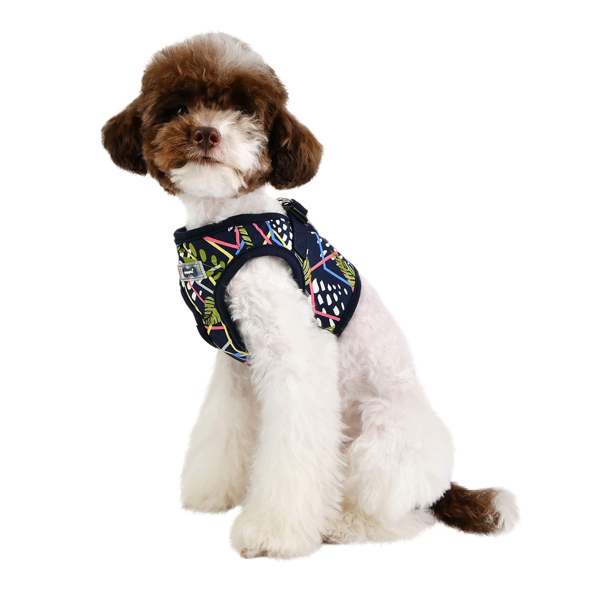 Puppia Botanical Harness B - Navy - L