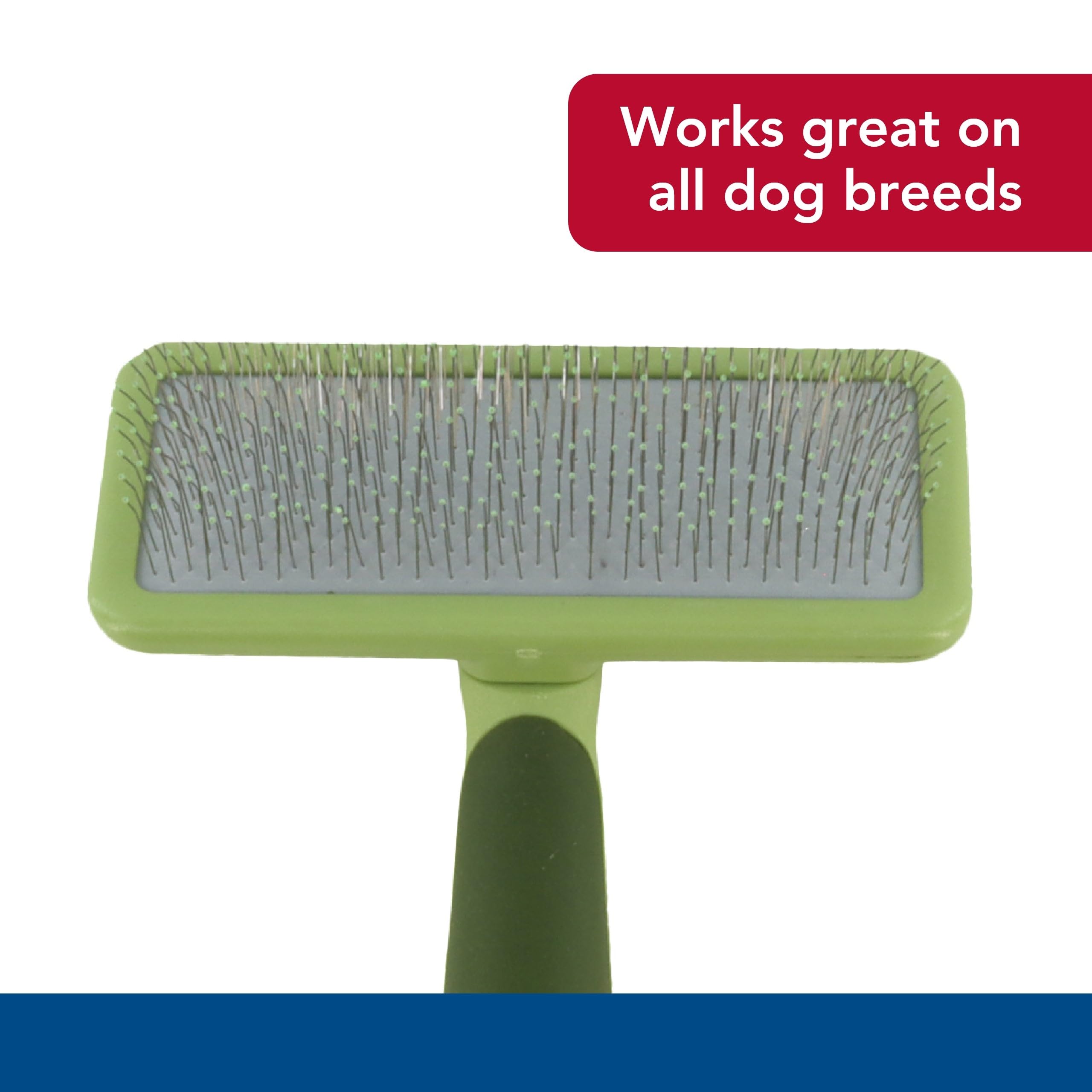 Coastal Pet Safari Dog Soft Slicker Brush - Dog Grooming Brush For Shedding - For Dogs With Short, Medium And Long Hair - Large - 6.75' X 4.375'