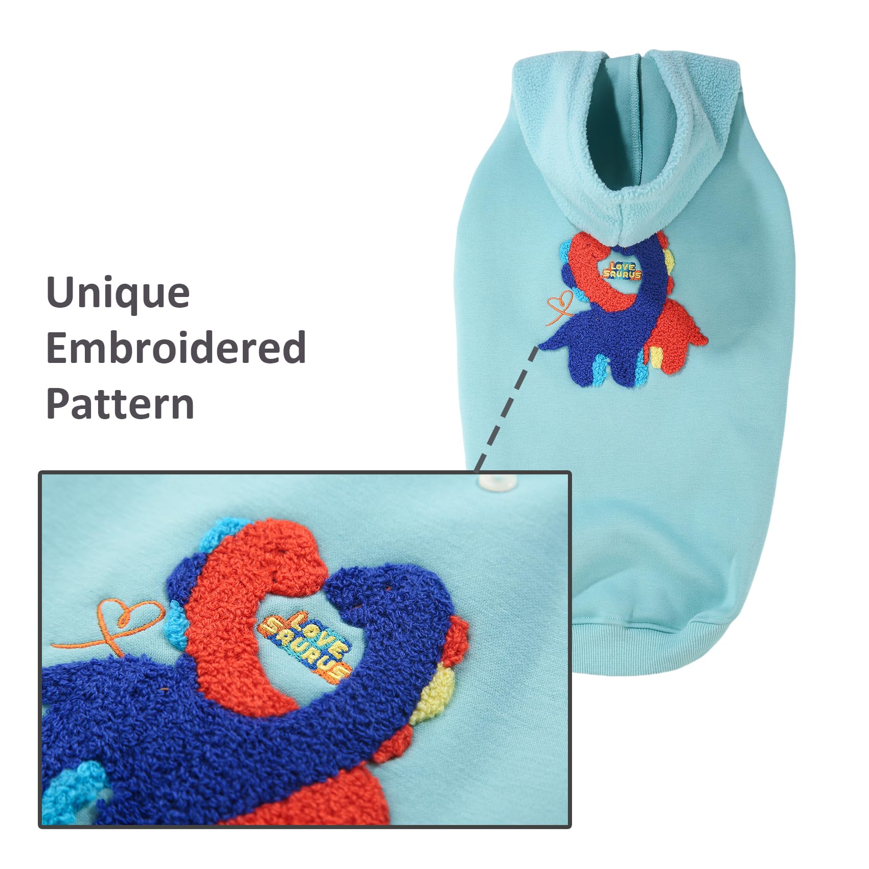 Winter Hoodie Coat, Plush Vest Jacket, Autumn Warm Clothes For Dogs (Pale Blue-2Xl)