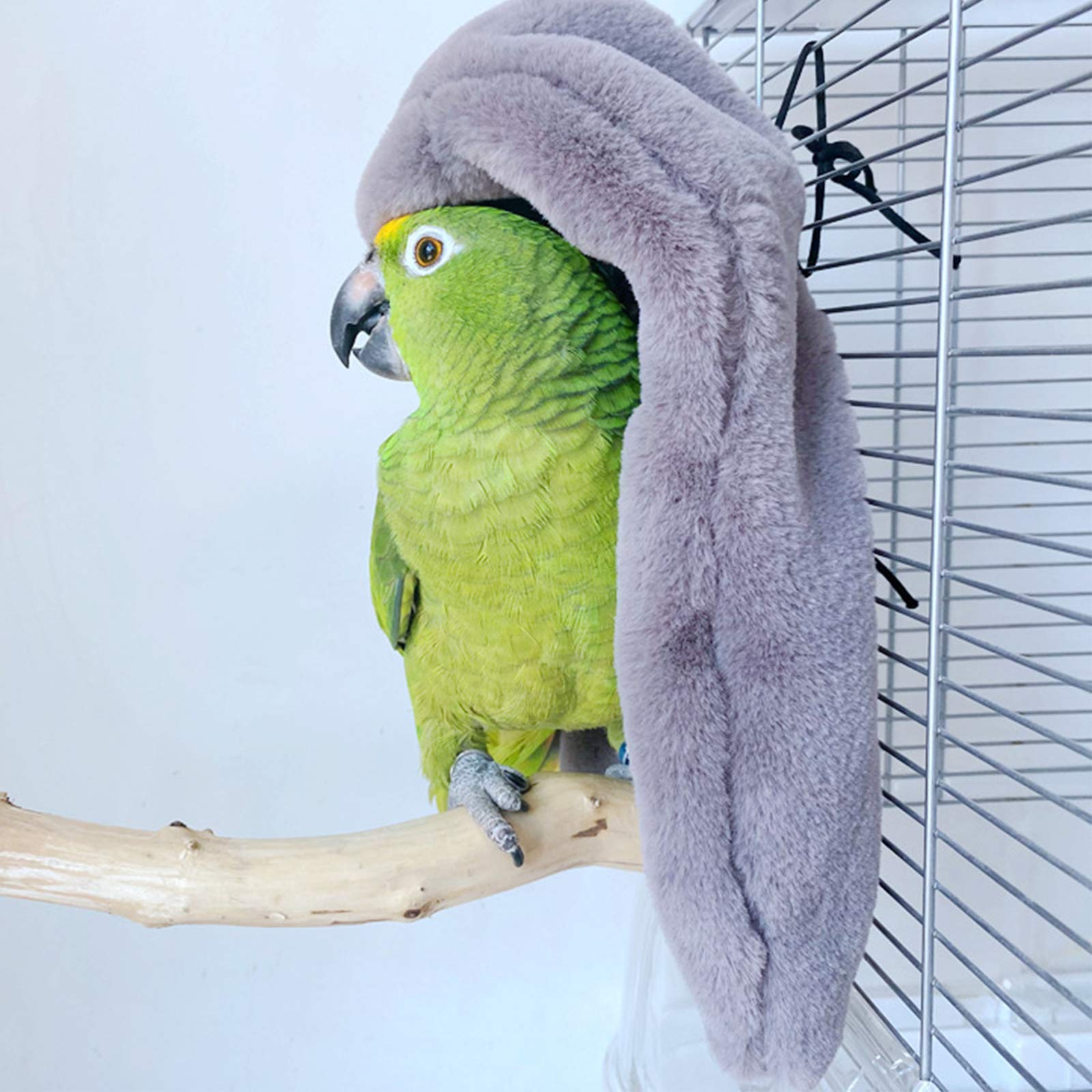 Corner Fleece Bird Blanket,Bird Blanket for Cage,Cozy for Birds,Parrot Cage Snuggle Hut Warm Bird Nest House Bed for Parrots,Sma