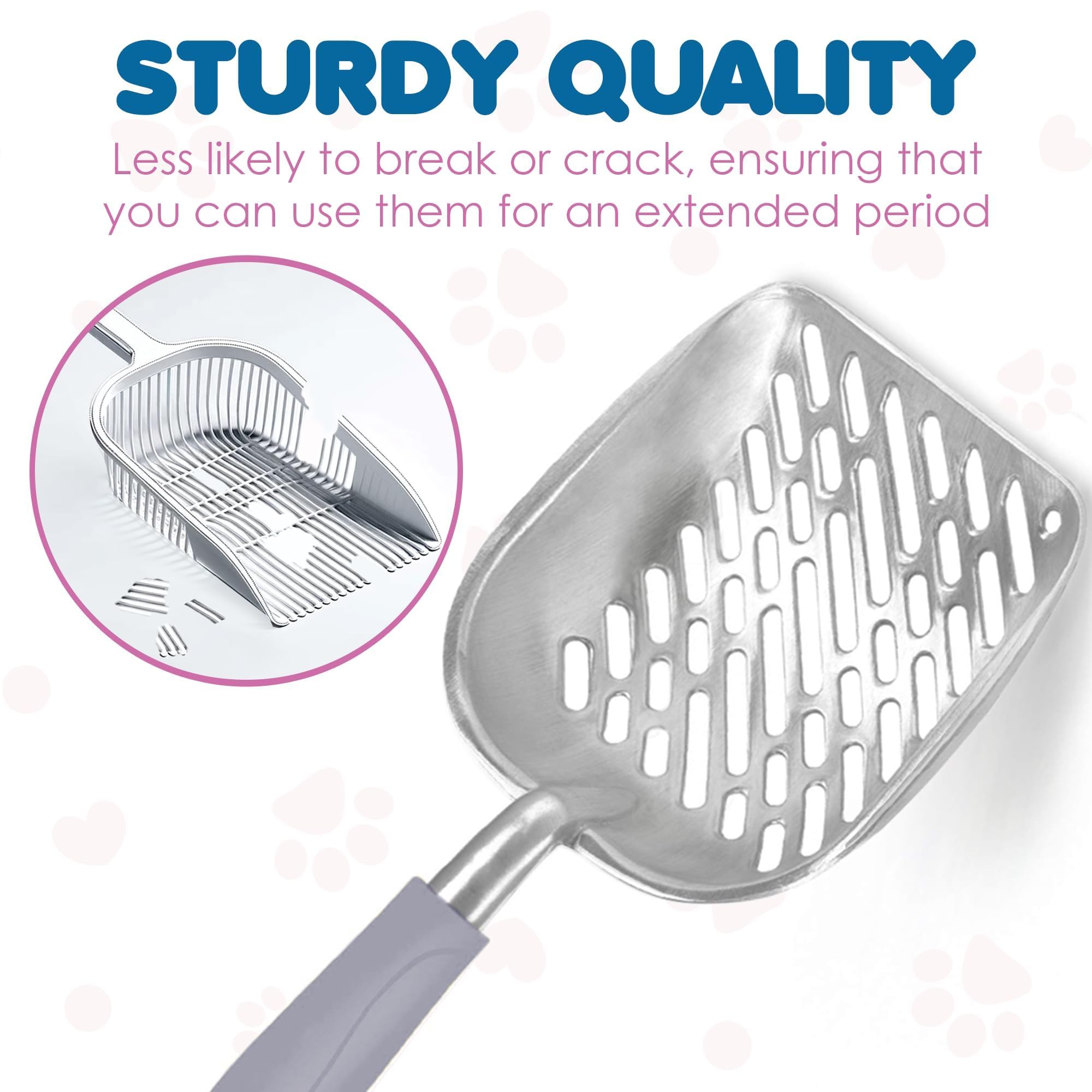 Sungrow Large Cat Litter Scoop, Life Transforming Cat Scooper, Reduces Hand Fatigue, Saves Clear Litter, Makes Scooping Faster And Easier