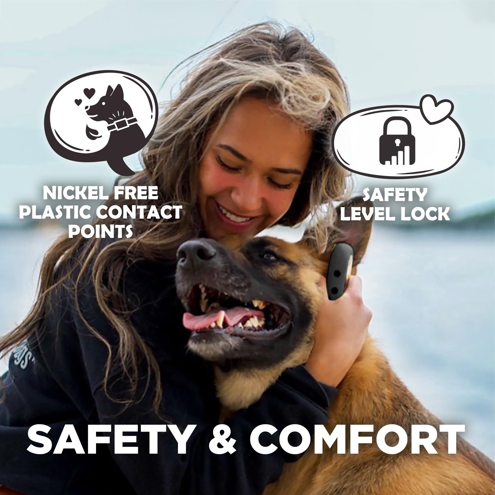 Dogtra Cue Gen 2 Grey - Customizable E-Collar For Dogs Training Collar With Remote - Easy, Safe, Beginner-Friendly Design - 99 L