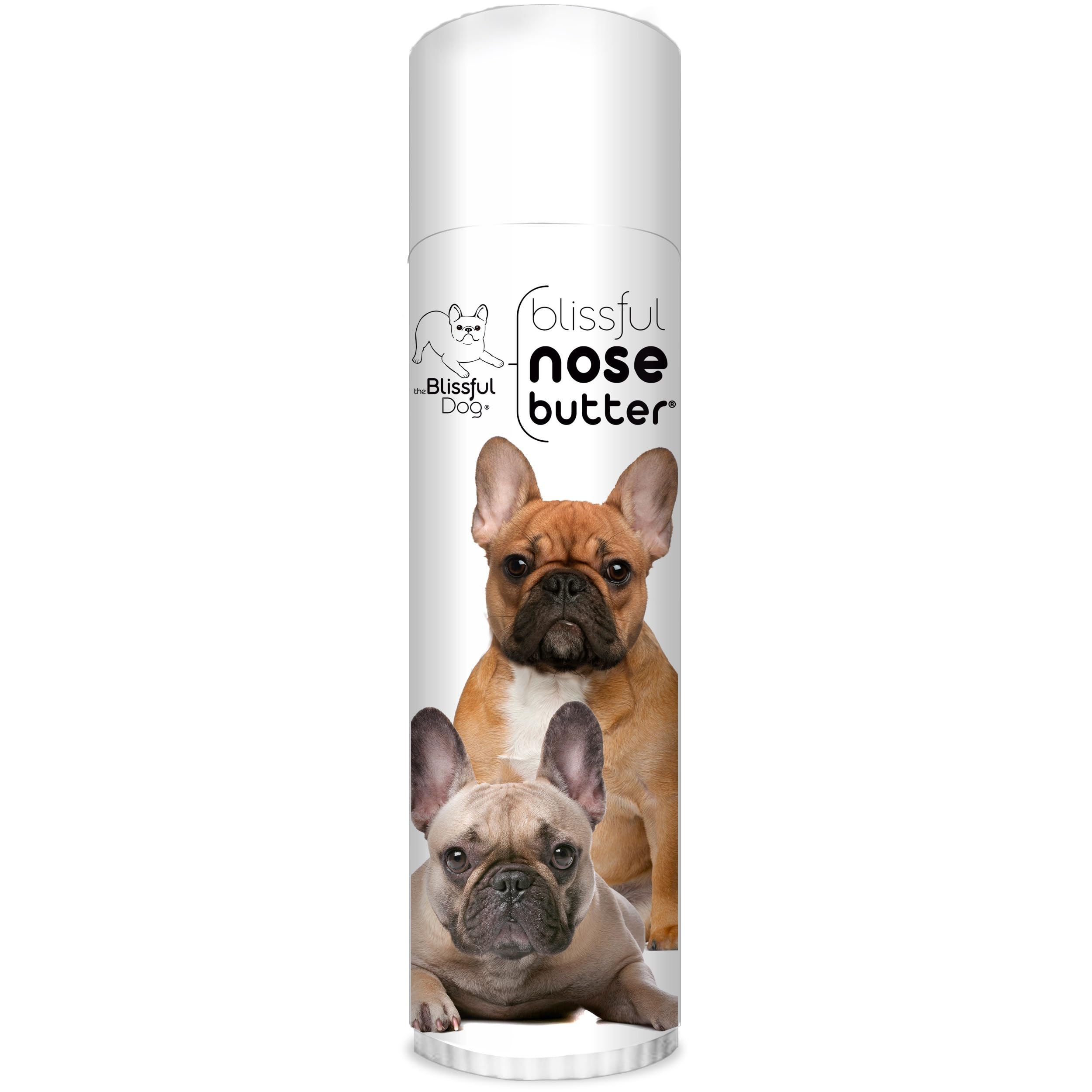 The Blissful Dog Black Masked Fawn French Bulldog Unscented Nose Butter, 0.50-Ounce