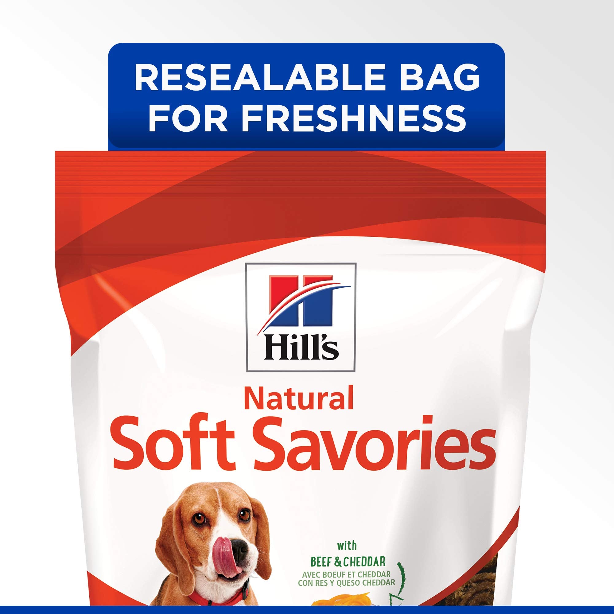Hills Natural Soft Savories, All Life Stages, Great Taste, Dog Treats, Beef & Cheddar, 8 oz Bag