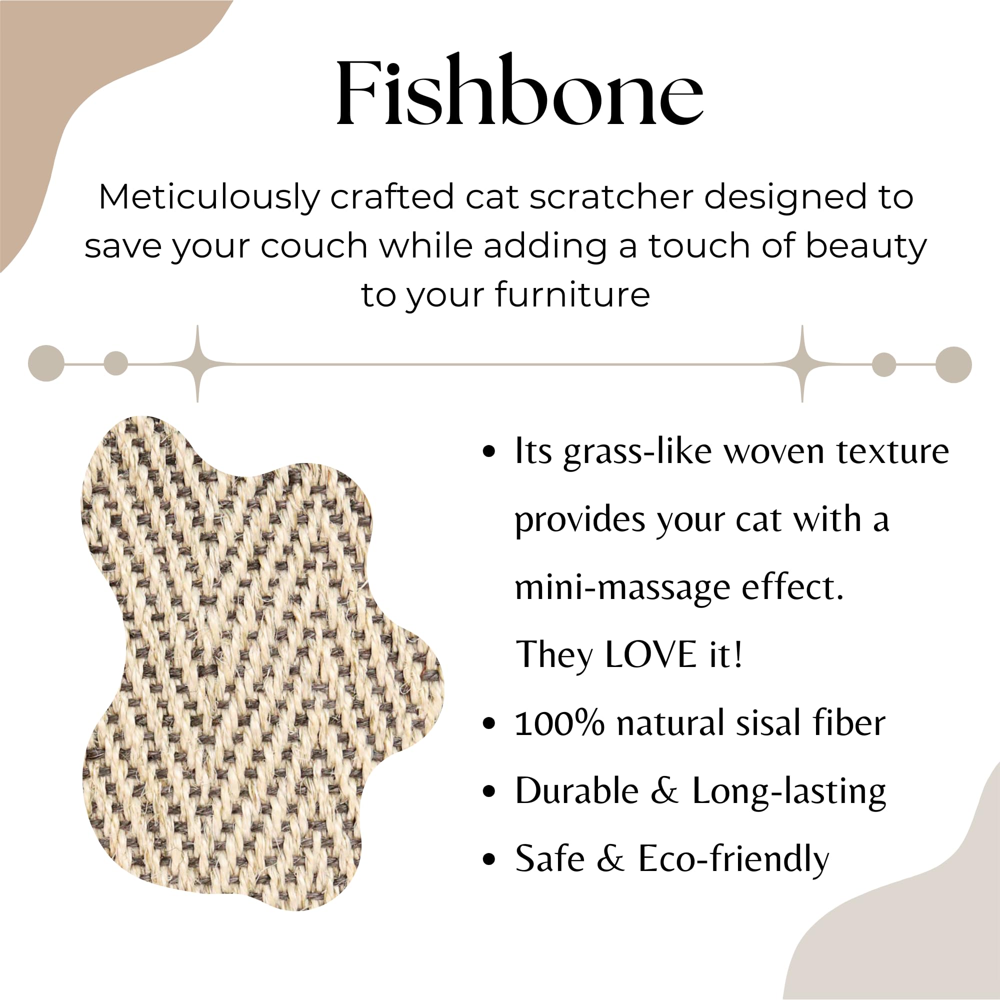 67''X15.7'' Extra Long And Thickened Sisal Cat Runner Rug, Wall Climbing Carpet, Sofa Protector, Durable Cat Wall/Door/Corner Sc