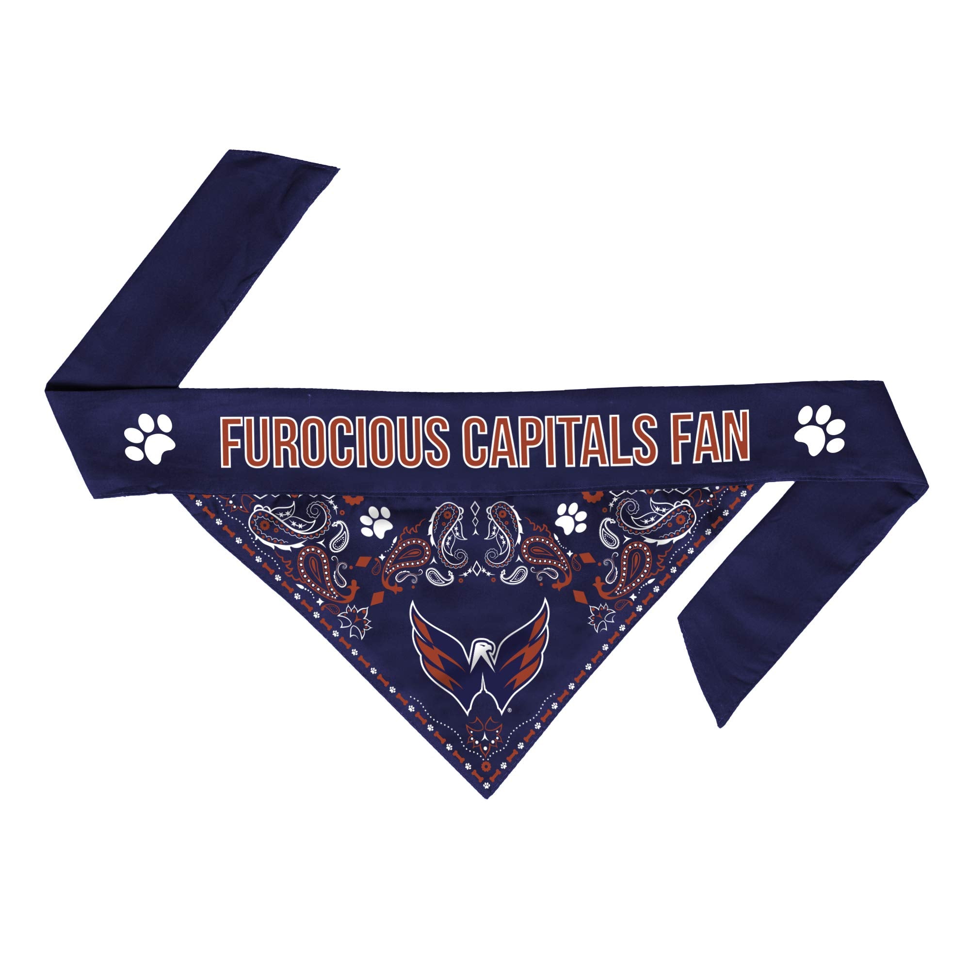 Littlearth Unisex-Adult Nhl Washington Capitals Pet Bandana, Team Color, X-Large