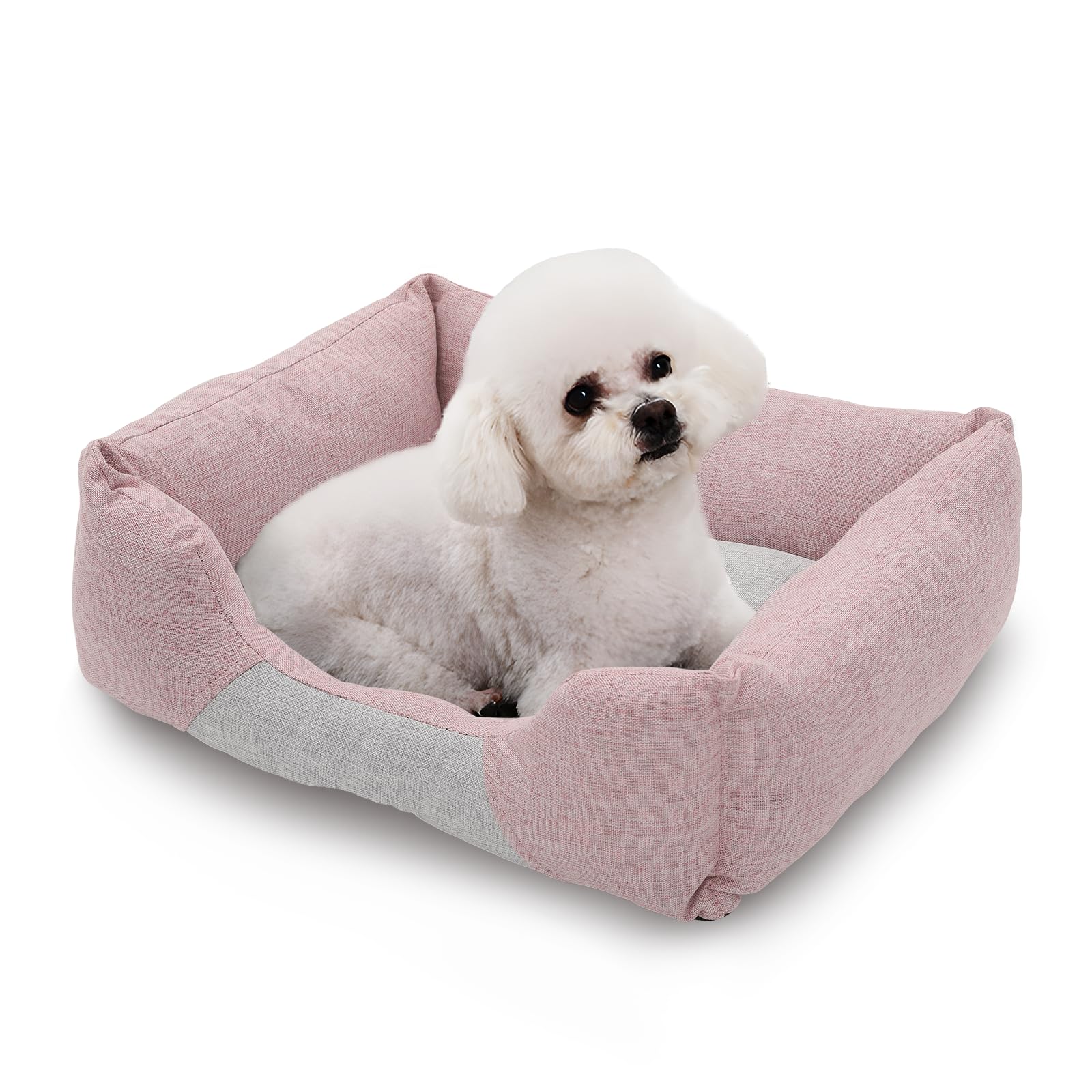Magshion Calming Dog Beds For Small Dogs & Cats, Comfy Pet Sofa Bed, Machine Washable & Non-Slip Bottom Pet Couch, Durable Scrat