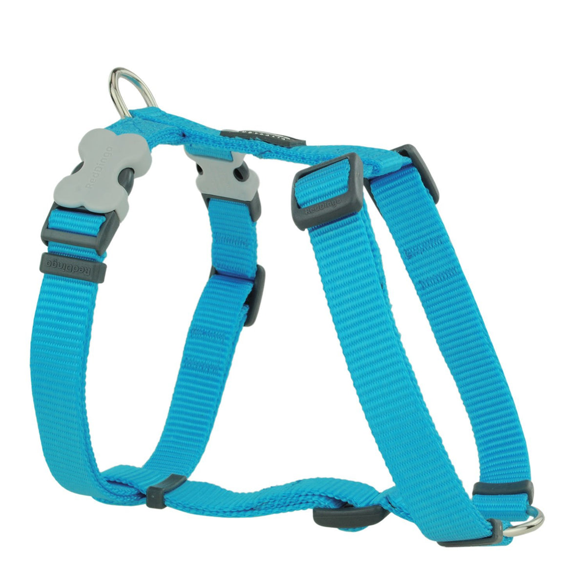 Red Dingo Plain Turquoise Dog Harness 20Mm X (Neck: 36-59Cm / Body 45-66Cm), M