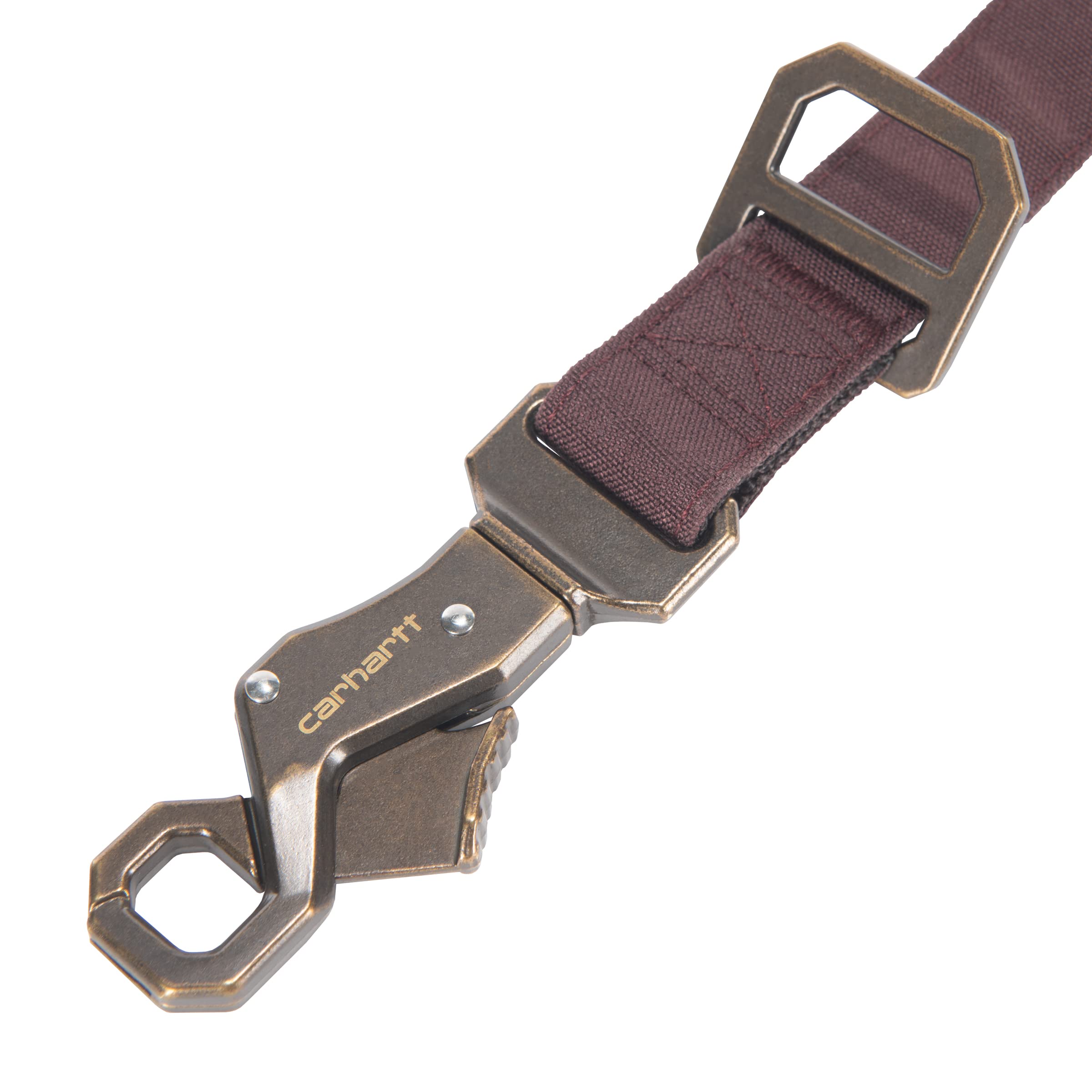 Carhartt Pet Durable Nylon Duck Leashes for Dogs, Reflective Stitching for Visibility, Deep Wine, Large