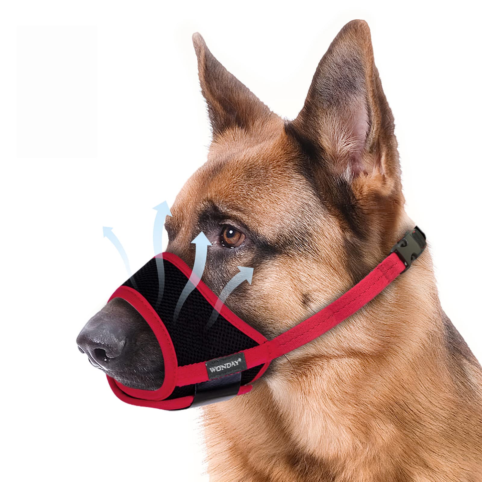 Dog Muzzle For Small Medium Large Dogs, Dog Muzzles For Biting Barking And Chewing Puppy Muzzle Nylon Soft Mesh Breathable Adjus