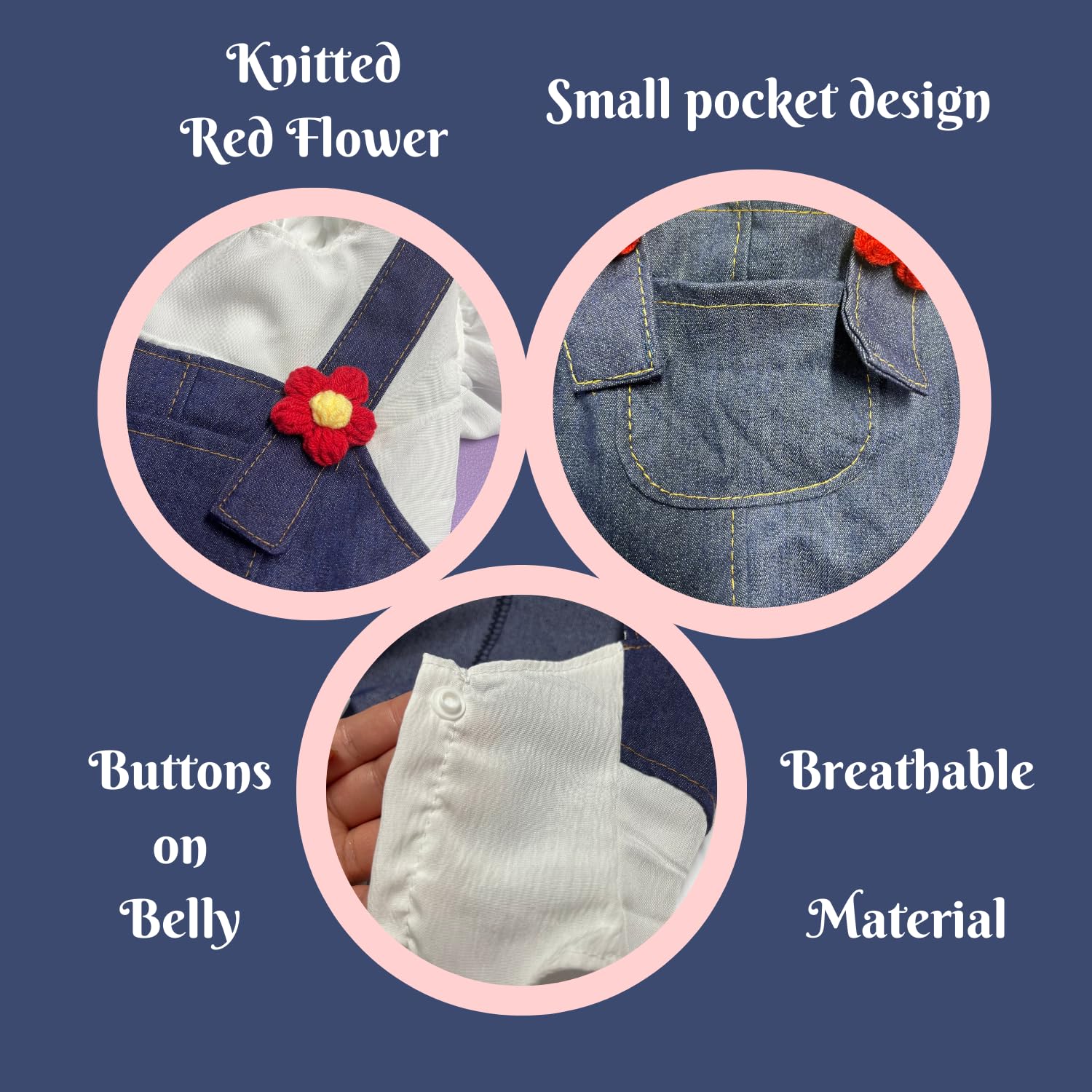 Harikaji Pet Dress, Sweet Flower Small Dog Skirt Girl Tutu Clothing Puppy Cat Apparel Teddy Clothes Wedding Dresses For Spring S