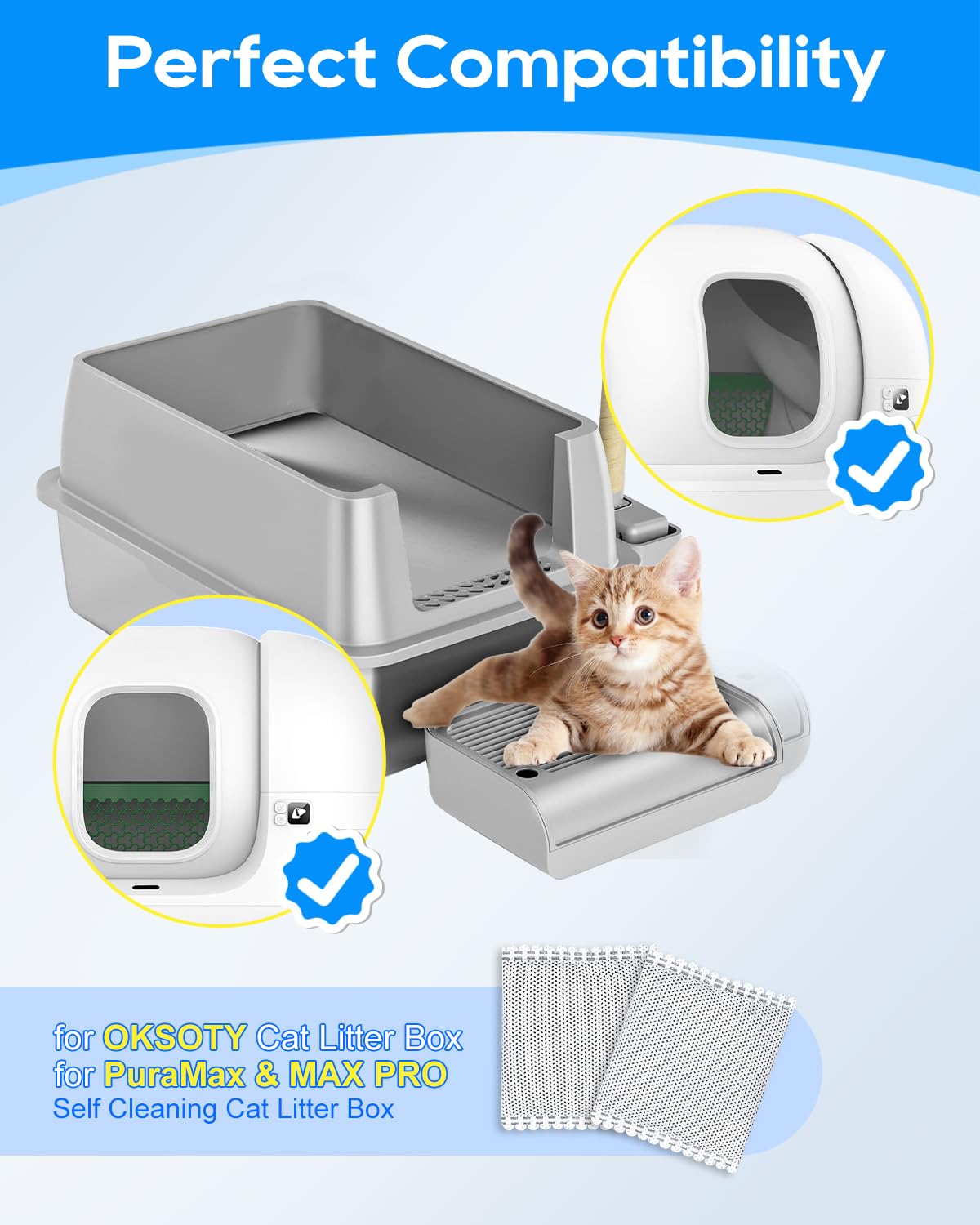 Cunina 12Pcs Activated Charcoal Odor Absorber Compatible With Oksoty Stainless Steel Litter Box Deodorizer, Compatible With Pura