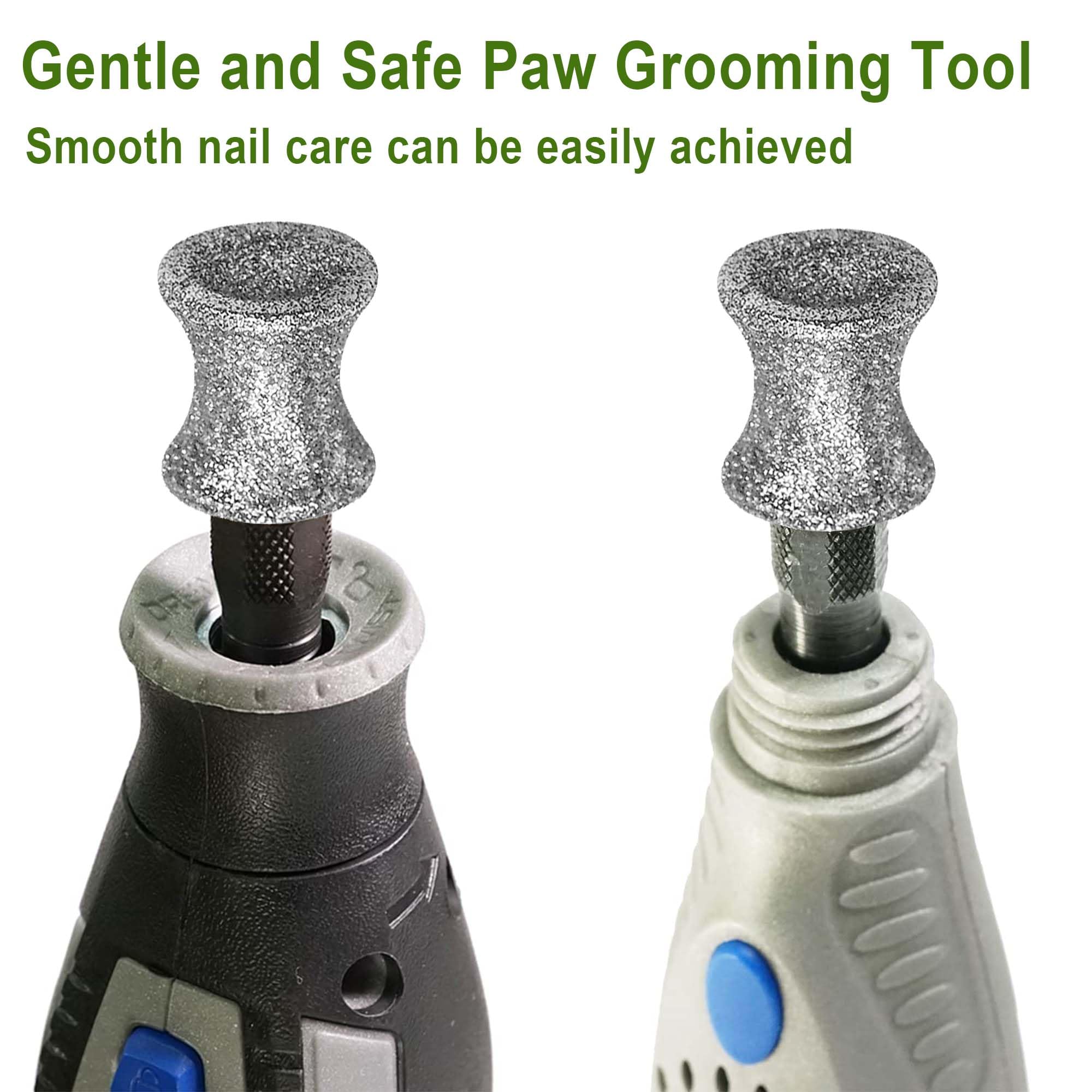 PLATGO Diamond Dog Nail, 1/8'' Nail Tool for Dogs, for Animals Nail Care & Home Grinder Tools for Dogs
