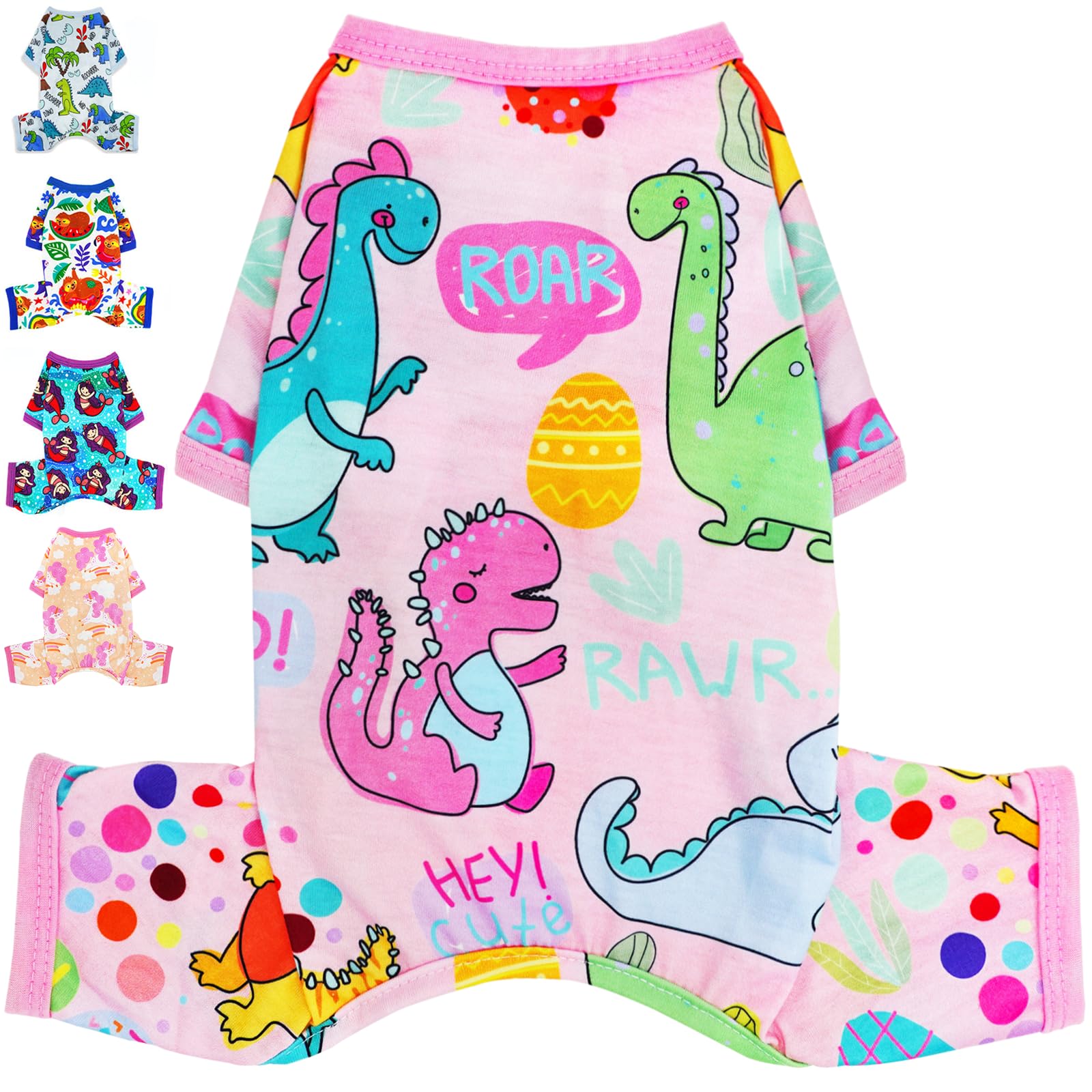 Puppy Clothes Dog Pajamas Summer Dog Clothes For Small Medium Dogs Girl Boy Cute Soft Puppy Pjs Clothes Doggie Onesies Cat Pet J