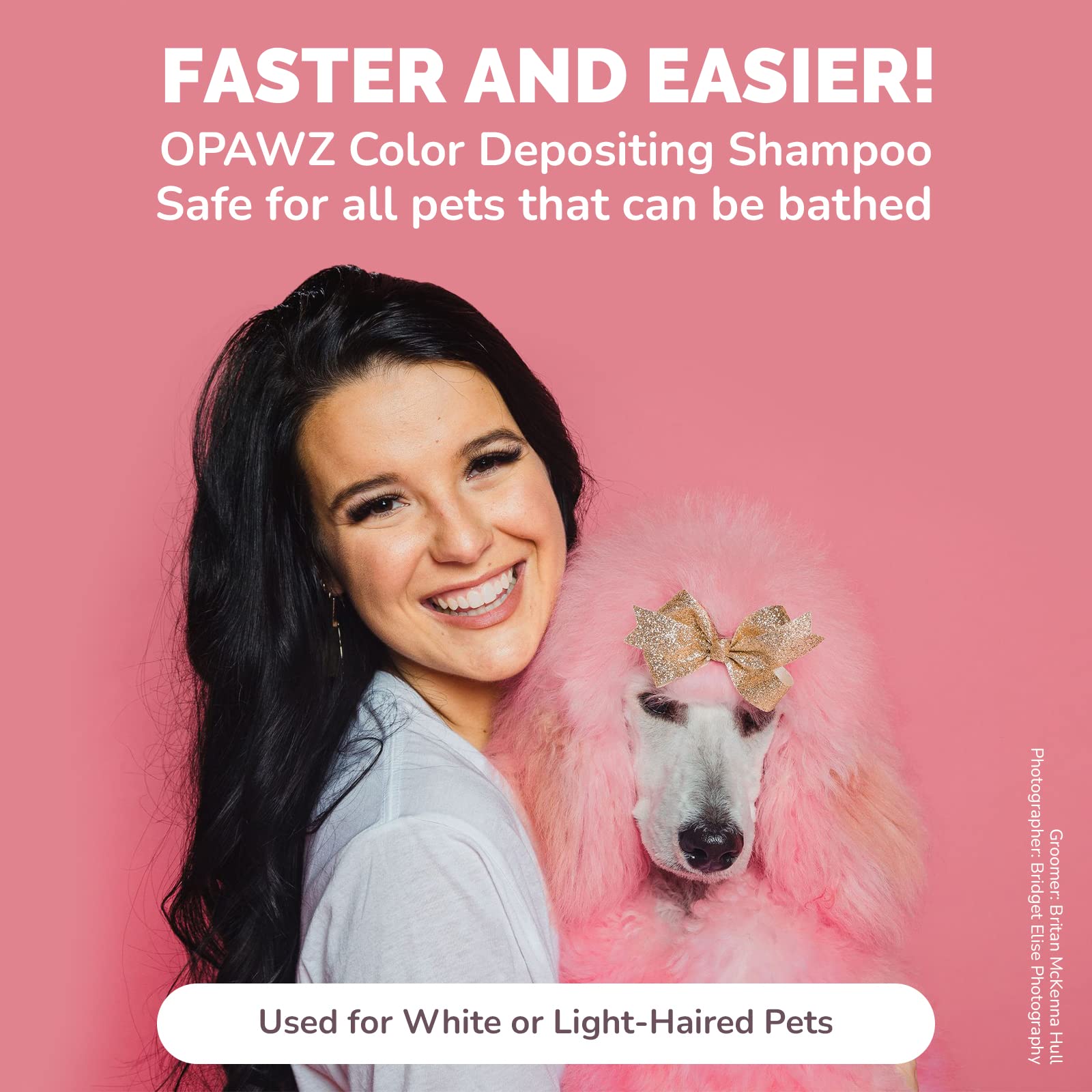 Opawz Color Depositing Shampoo For Dogs, Semi-Permanent Dog Hair Dye Coloring Safe Shampoo, Non-Toxic Colorwash Shampoo For Pets