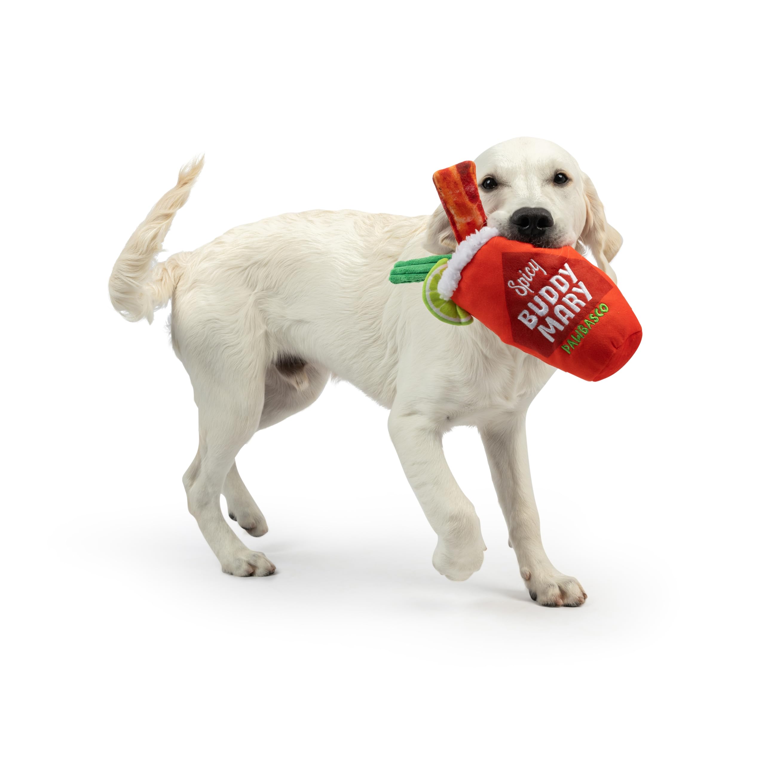 Huxley & Kent For Dogs - Buddy Mary (Large) - Yappy Hour Power Plush With Squeaker - Funny Dog Toy - H&K Squeaky Toy