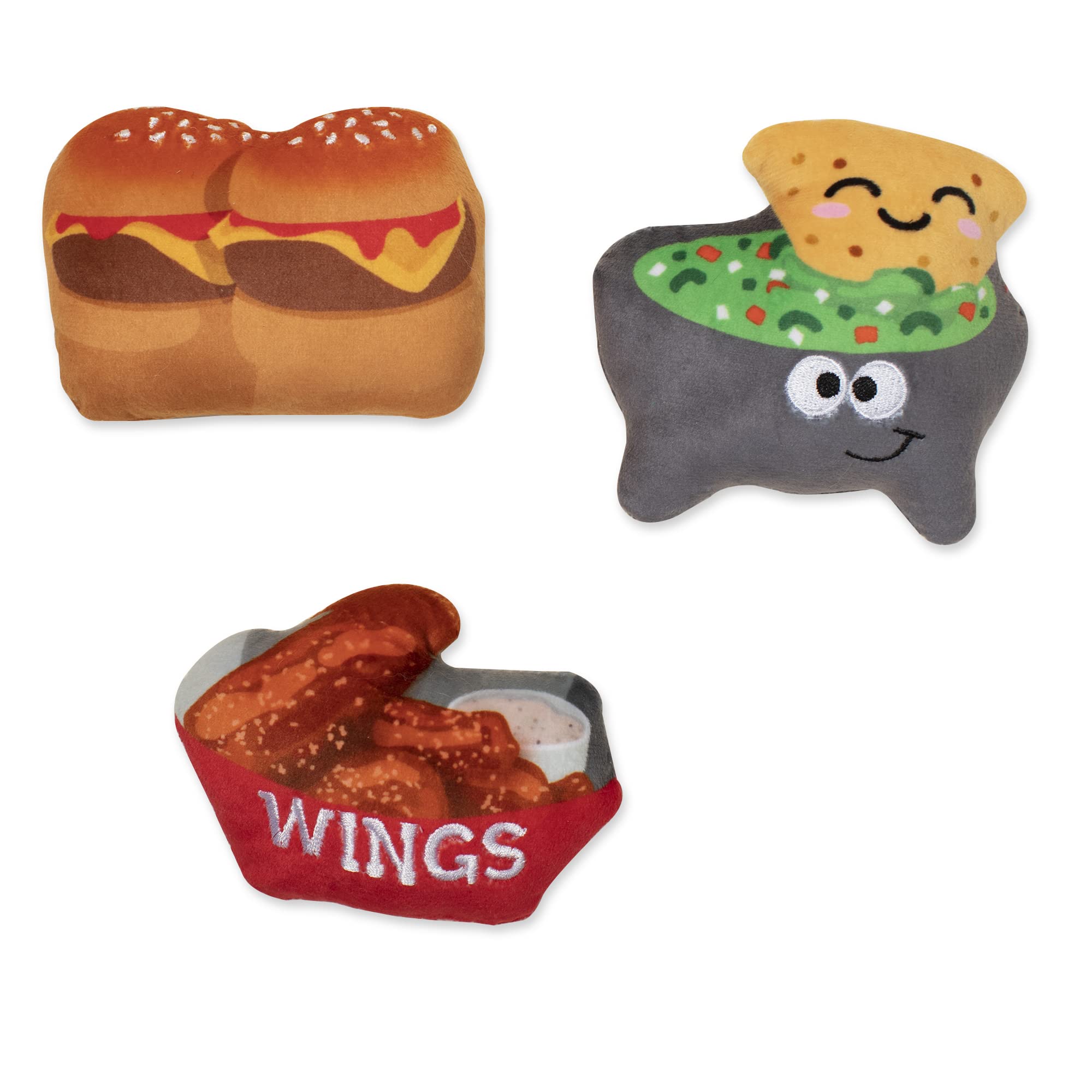 Fringe Studio Plush Dog Toy, Hunger Games, 3 Piece Set, Pet Shop Collection (289562)