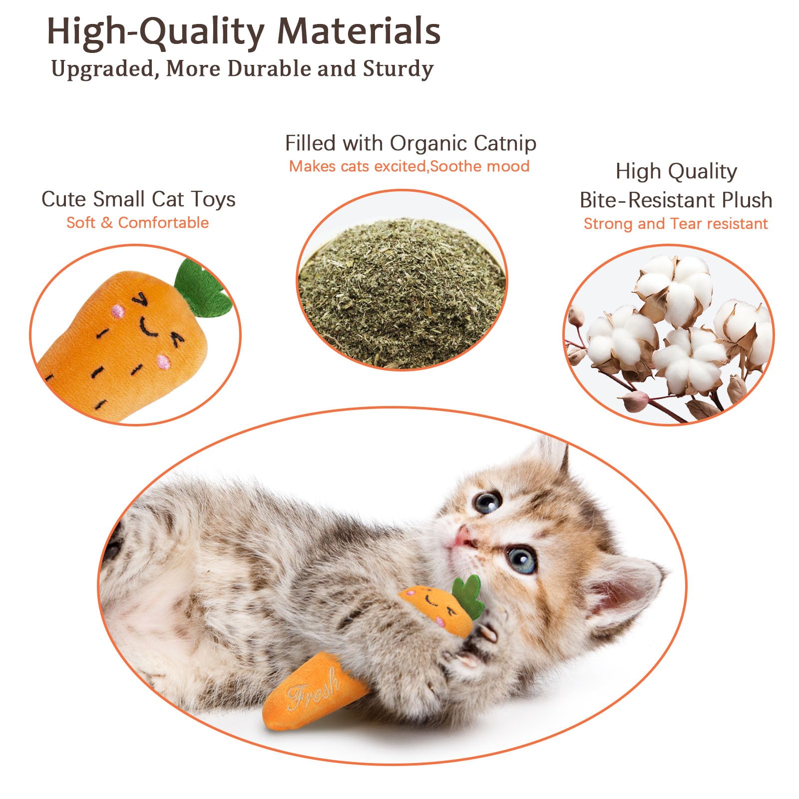 Etekyer Catnip Toys, Cat Toys, Cat Toys For Indoor Cats, Catnip Toys For Cats, Cat Toys With Catnip, Interactive Cat Toy, Cat Chew Toy, Cat Pillow Toys, Cat Toys For Kittens Kitty