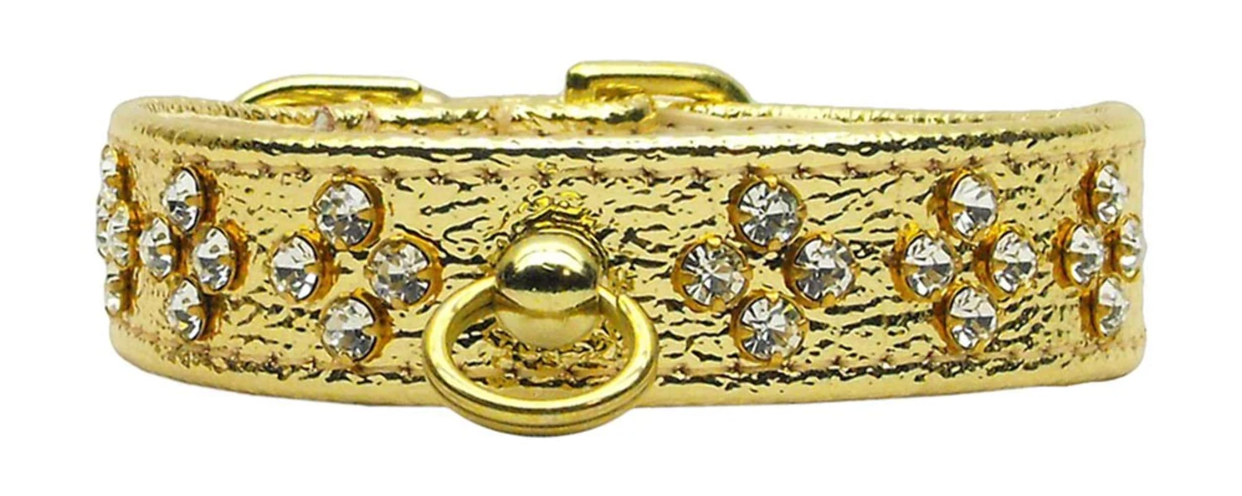 Dog, Puppy & Pet Collar, Tiara Rhinestone Silver w/Lt. Blue 16