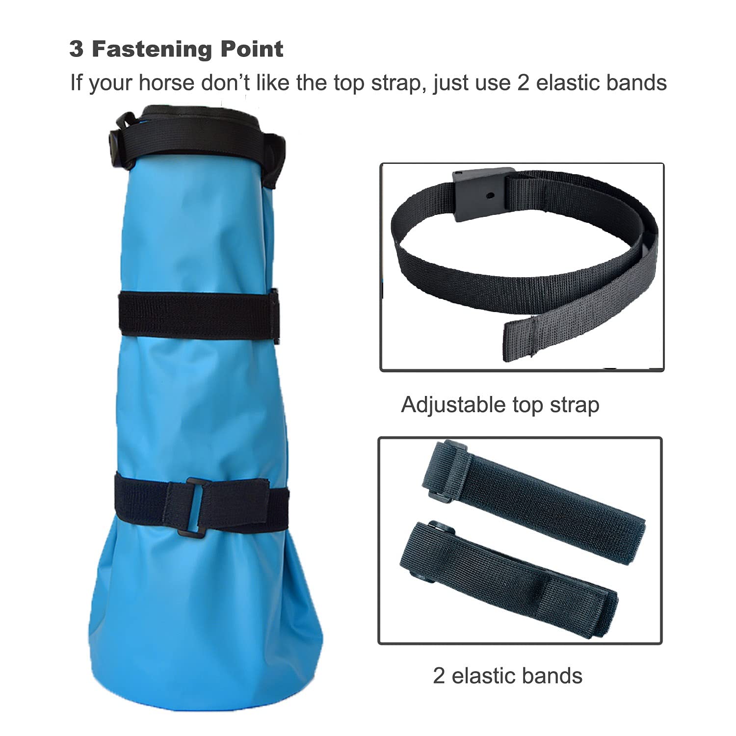 yeezo Hoof Soaking Boot for Horses - Easy Use Equine Soaker Bag with EVA Pad & 2 Elastic Bands for Hoof Care Treatment