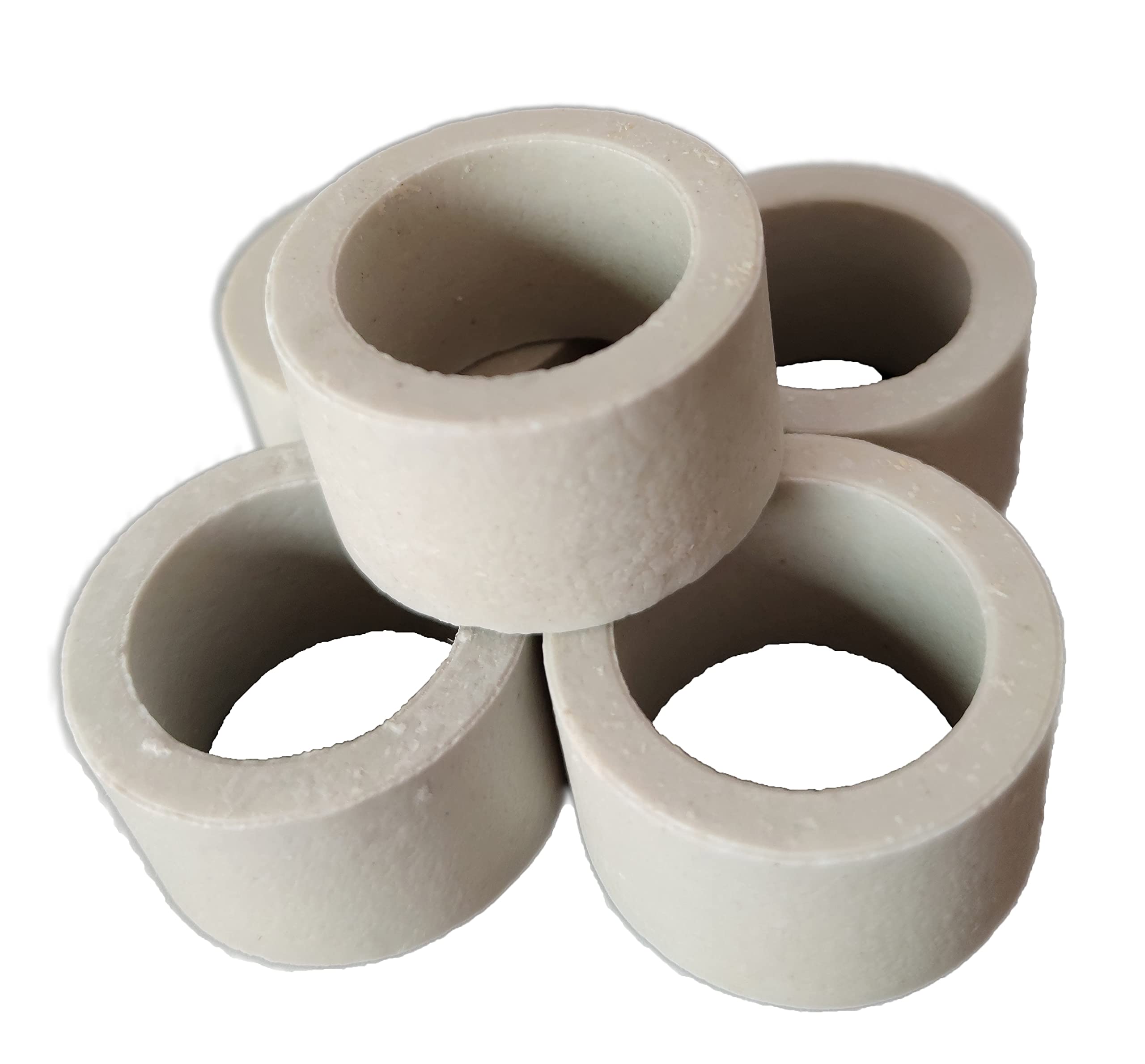 Miguco 5Pcs Anti-Floating Ceramic Aquatic Plant Rings For Aquarium Plants Fixing