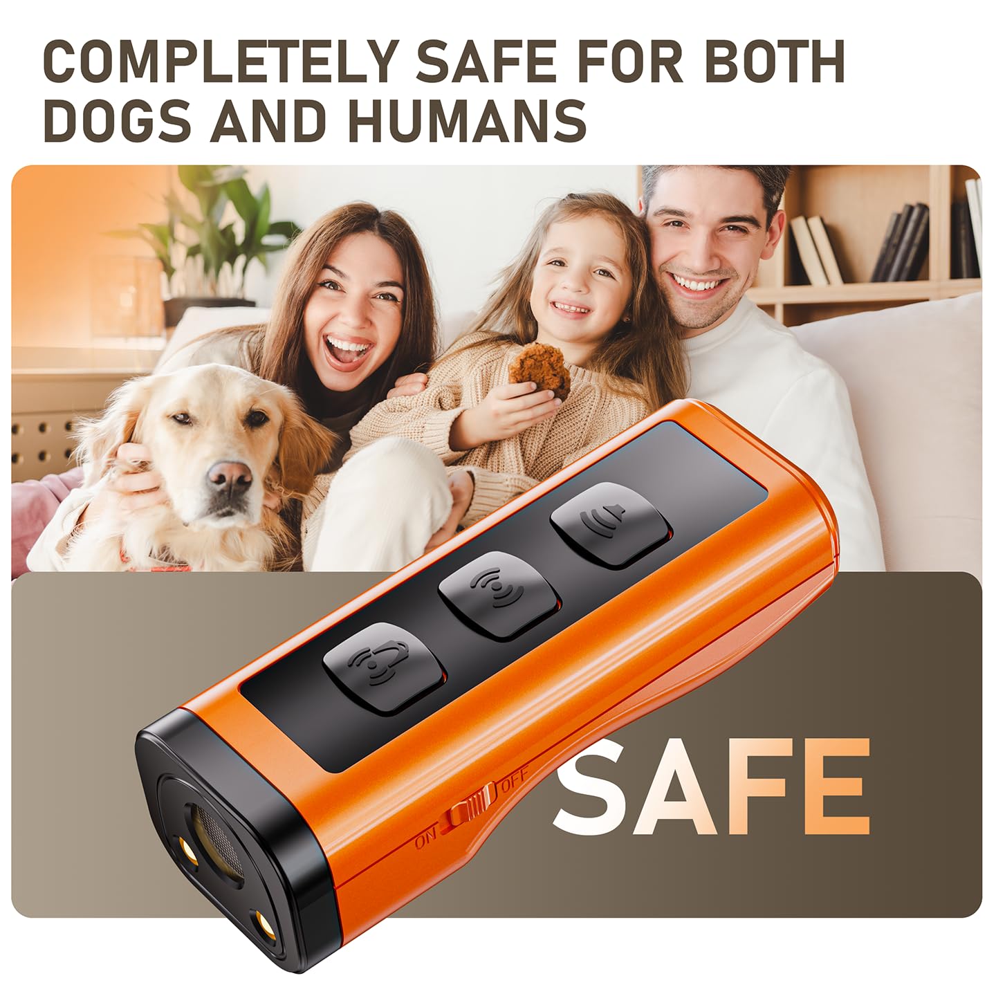 2 Pack Dog Bark Deterrent Devices, Rechargeable Anti-Barking Device For Dogs, 50Ft Long-Range Ultrasonic, Correct Your Dog'S Bad