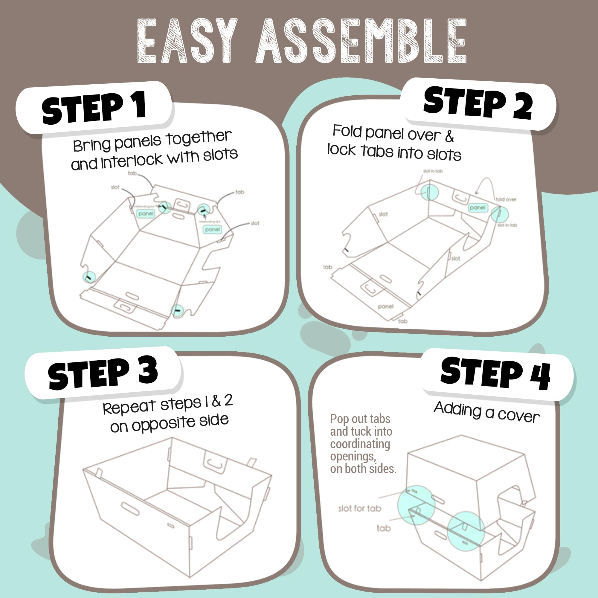 Cats Desire - 10 Trays, Disposable Litter Boxes For Cats Large No Plastic Cat Litter Box - Usa, 19L X17W X 8.5'H Tray 17 Inches Tall Enclosed Litter Box Sassy Cat Uses14 Years. Upgrade 200Lb Material.