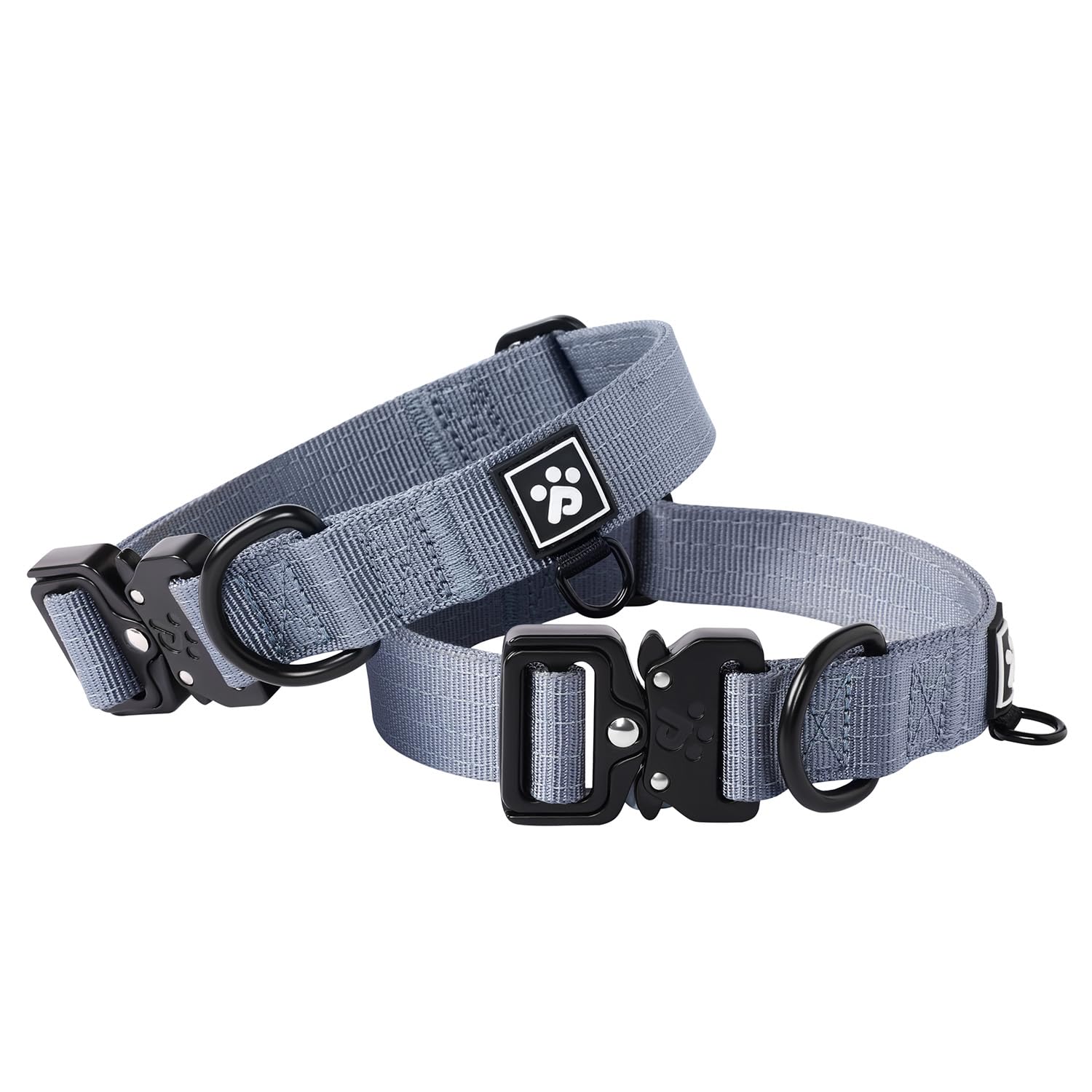 Pawspassion Heavy Duty Dog Collar For Large Dogs, Chew Proof Metal Hardware, Reinforced Nylon Dog Collar With Metal Quick-Releas