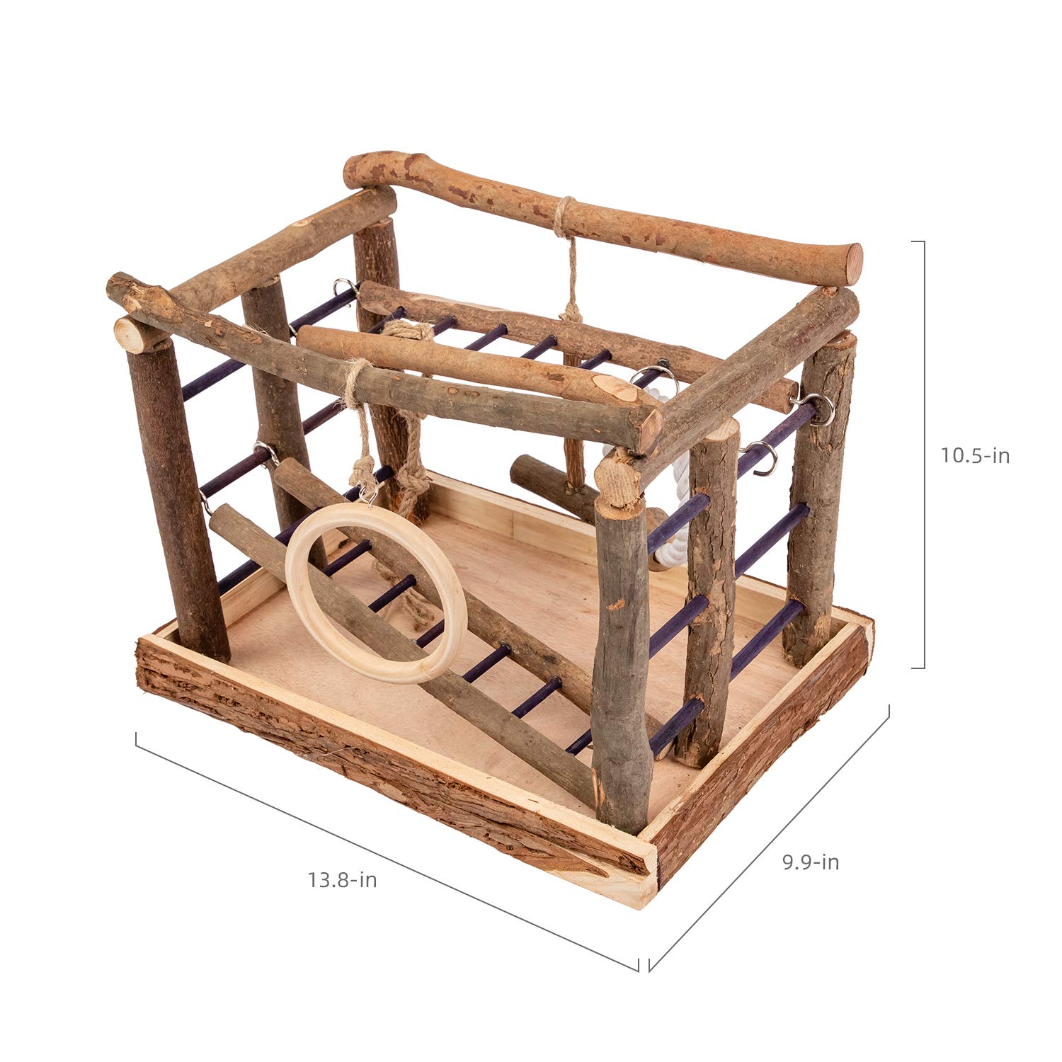 Niteangel Bird Activity Center - Natural Living Playground for Birds, Engaging & Fun Bird Toy, Perfect for Cage or Aviary