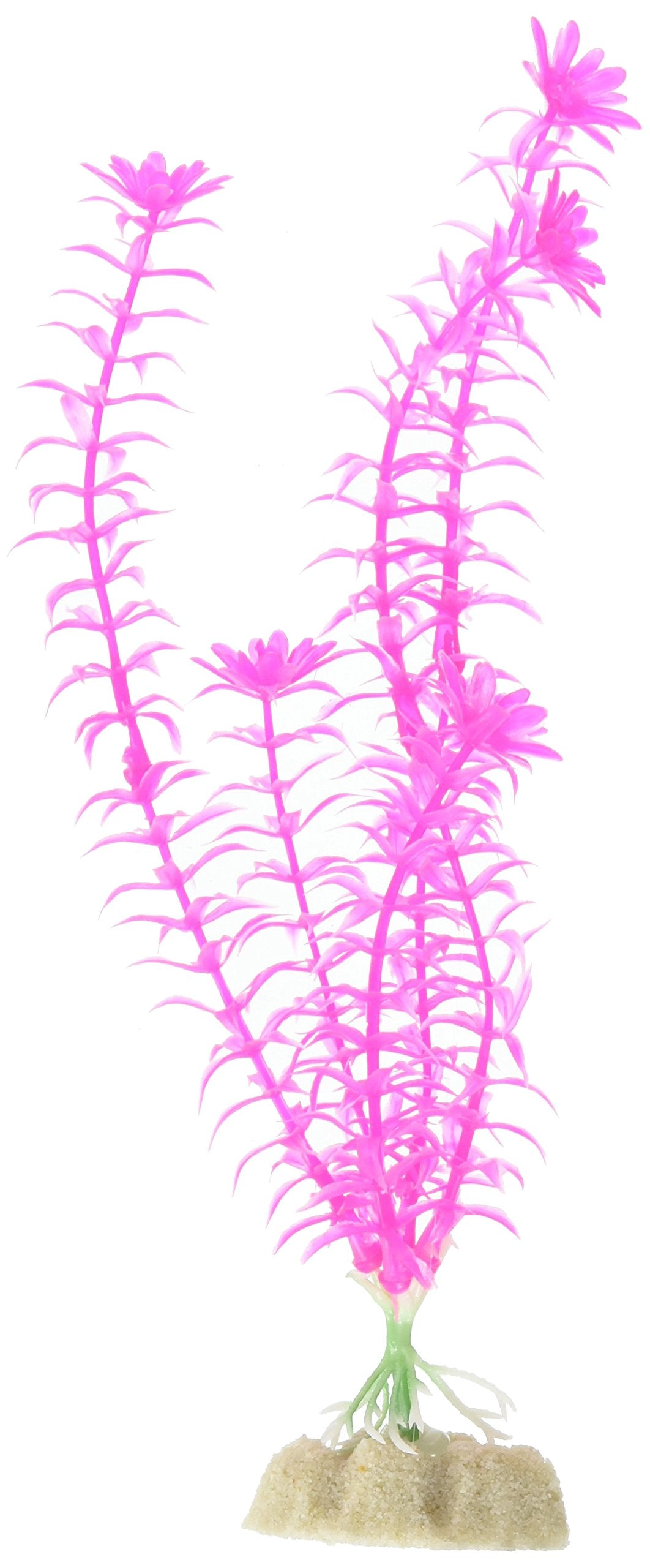 GloFish Fluorescent Plant, Blue Small, Aquarium D?or, Fluoresces Under Blue LEDs