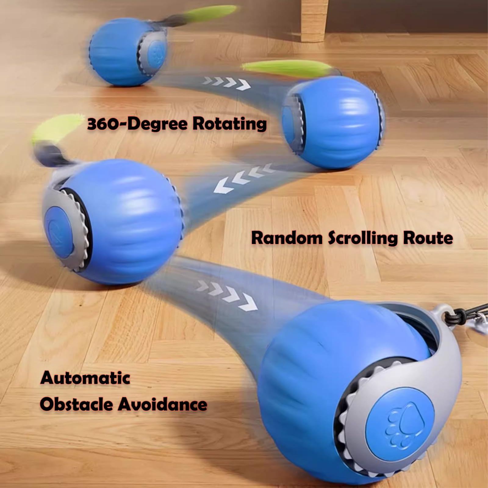 Found Notice Smart Speedy 3.0 Interactive Cat Ball With Auto Obstacle Avoidance - Indoor Kitten Toy For Mental Stimulation & Pla