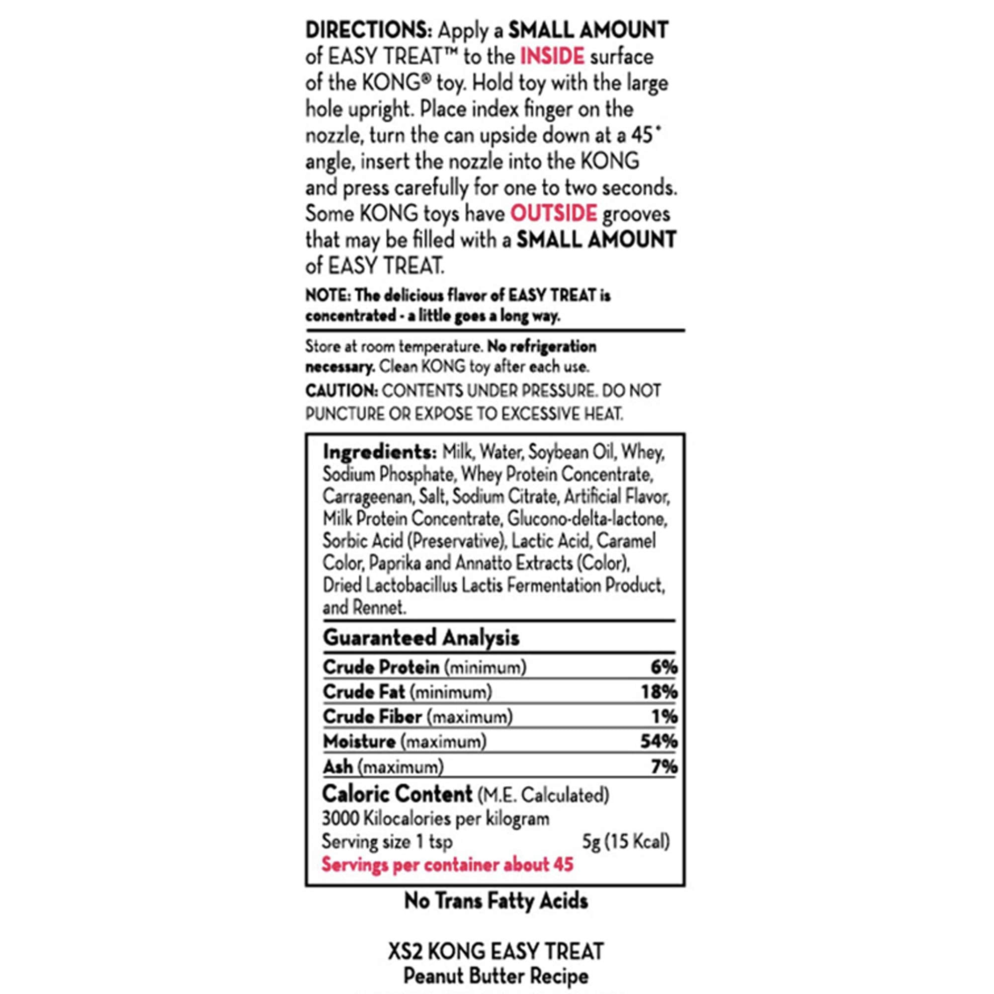 KONG - Easy Treat - Dog Treat Paste - Puppy Recipe - 8 Ounce (Best Used Puppy Rubber Toys) - 2 Pack