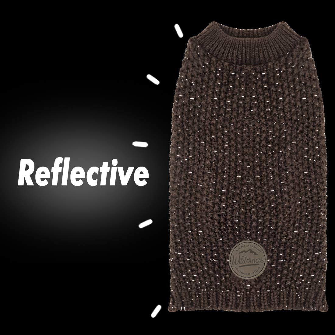 Kyeese Dog Sweaters Reflective For Small Dogs Sweater Heavy Pullover Dog Knitwear