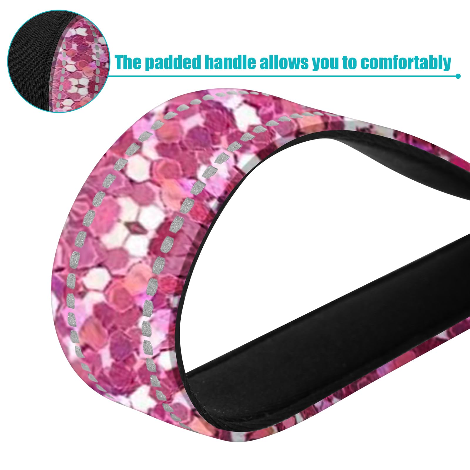 Short Dog Leash With Reflective Nylon Padded Handle For Training Control - Large And Medium Sized Dogs (Gravel)