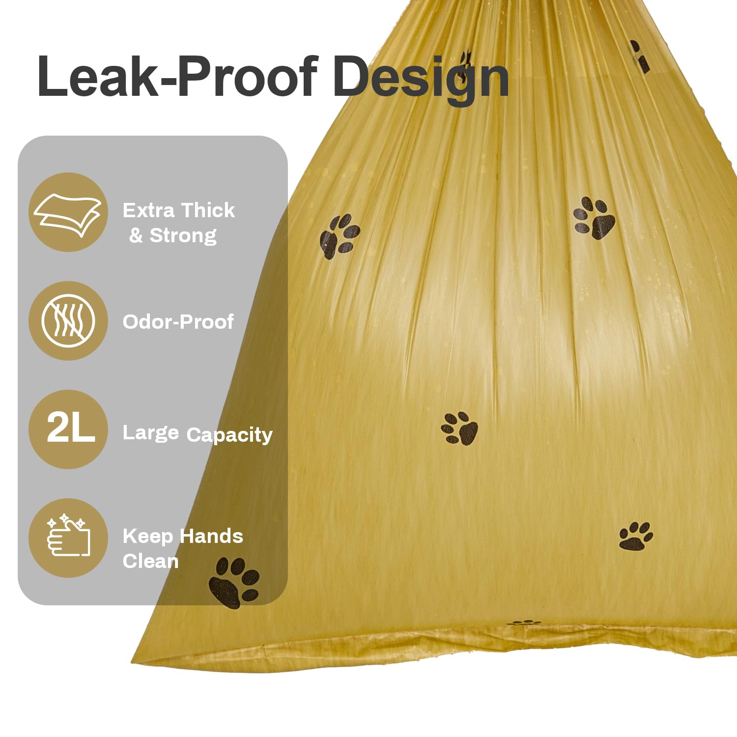 Lesibag Scented Dog Poop Bags With Dispenser, Strong And Leak-Proof Waste Bags For Pets, 870 Count (58 Packs Of 15), 13 Inch X 9
