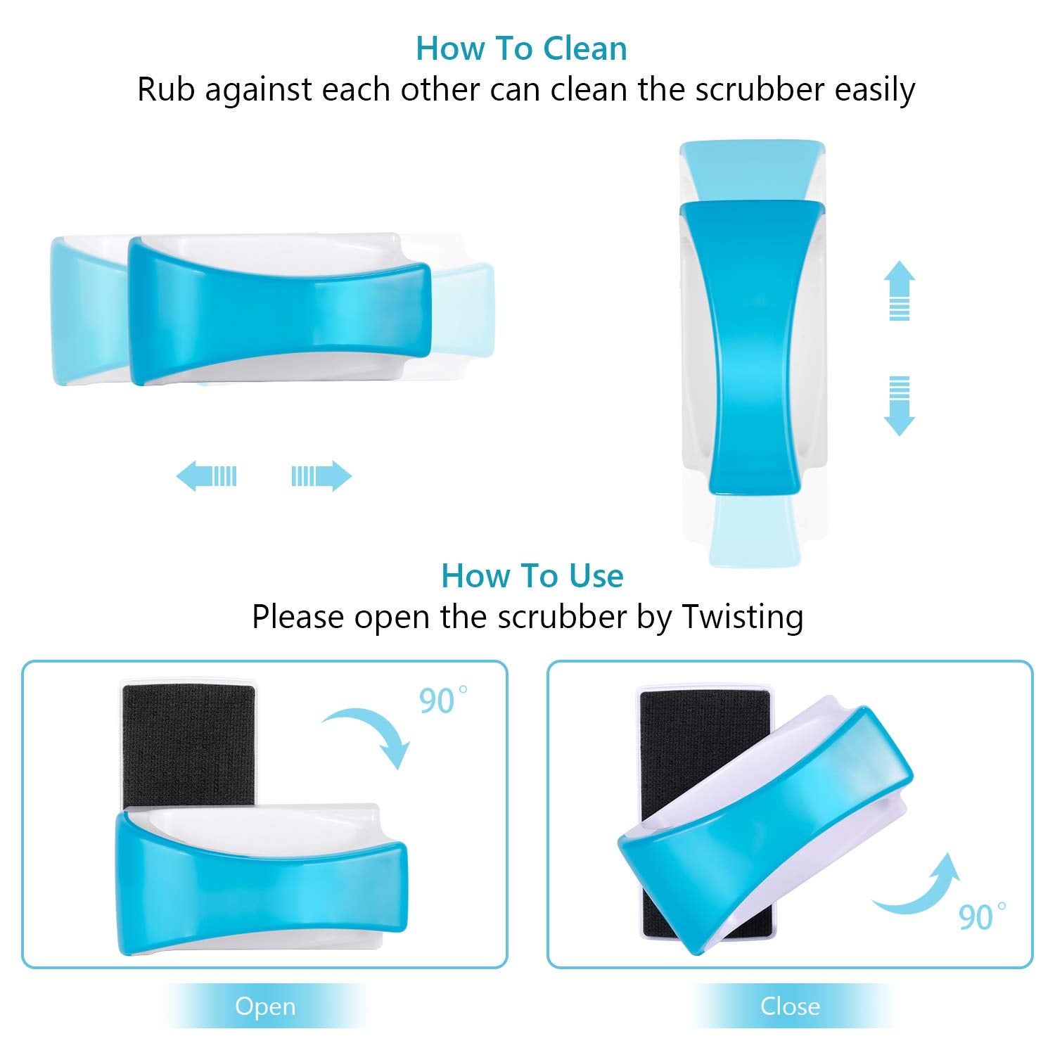 NEPTONION Magnetic Aquarium Fish Tank Glass Algae scrapers Glass Cleaner Scrubber Clean Brush [Floating,Scratch-Free,Non-Slip,ma