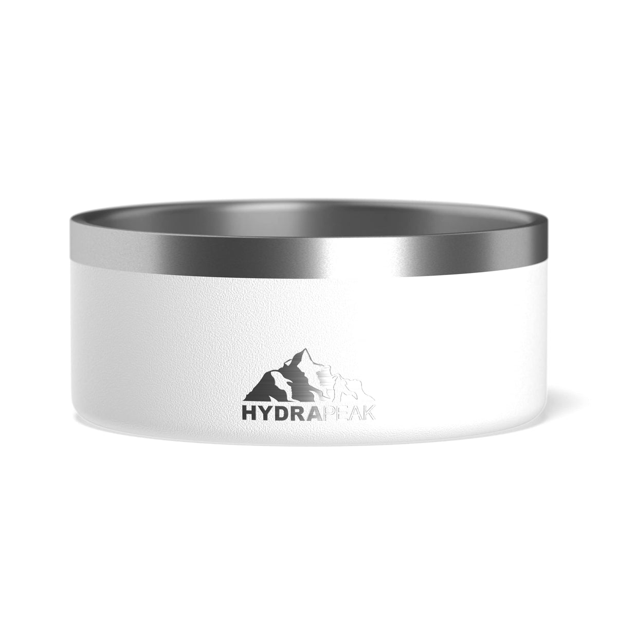 Hydrapeak Dog Bowl, Non Slip Stainless Steel, Dog Water Bowl, Dog Food Bowls, Large Sized Dog, Dog Dish, Dog Bowls Small Dogs, 32Oz/64Oz, Multiple Sizes, (8 Cup, White)